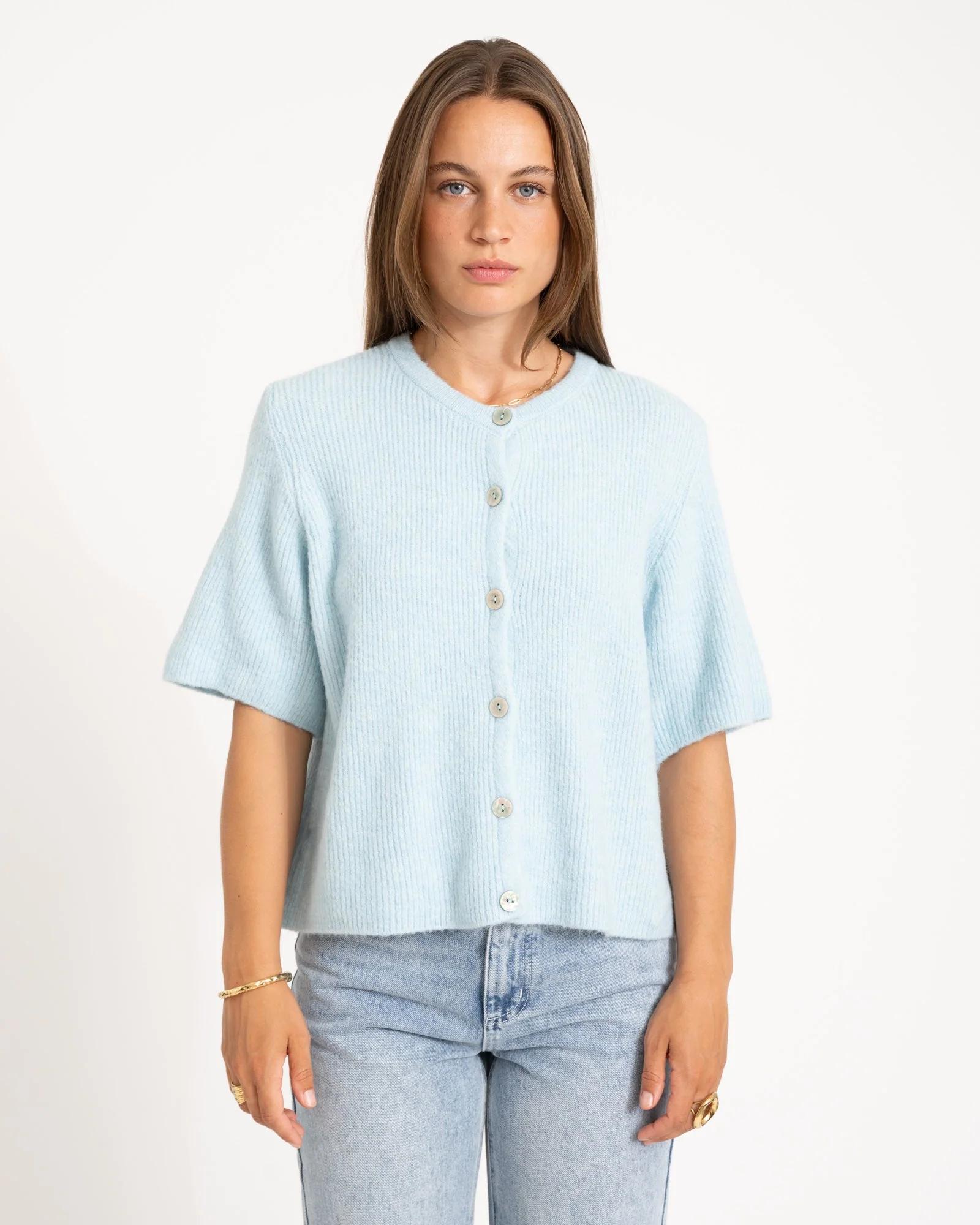 TILTIL Loen Knit Light Blue One Size - Image 2