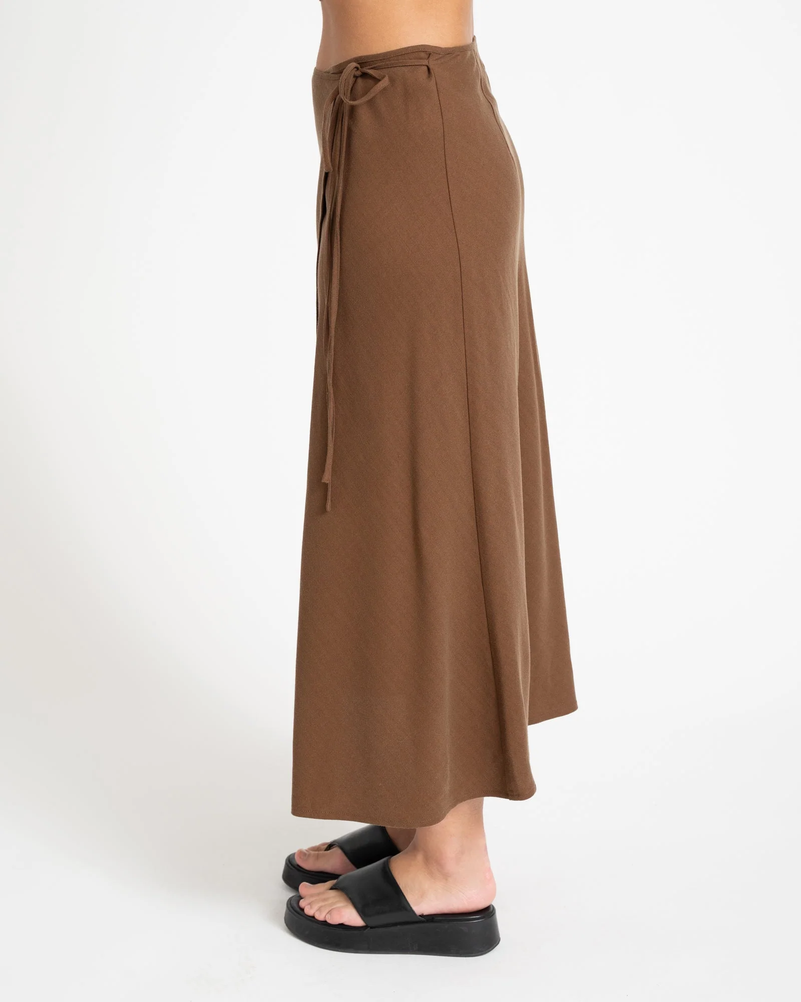 TILTIL Loma Wrap Skirt Brown - Image 6