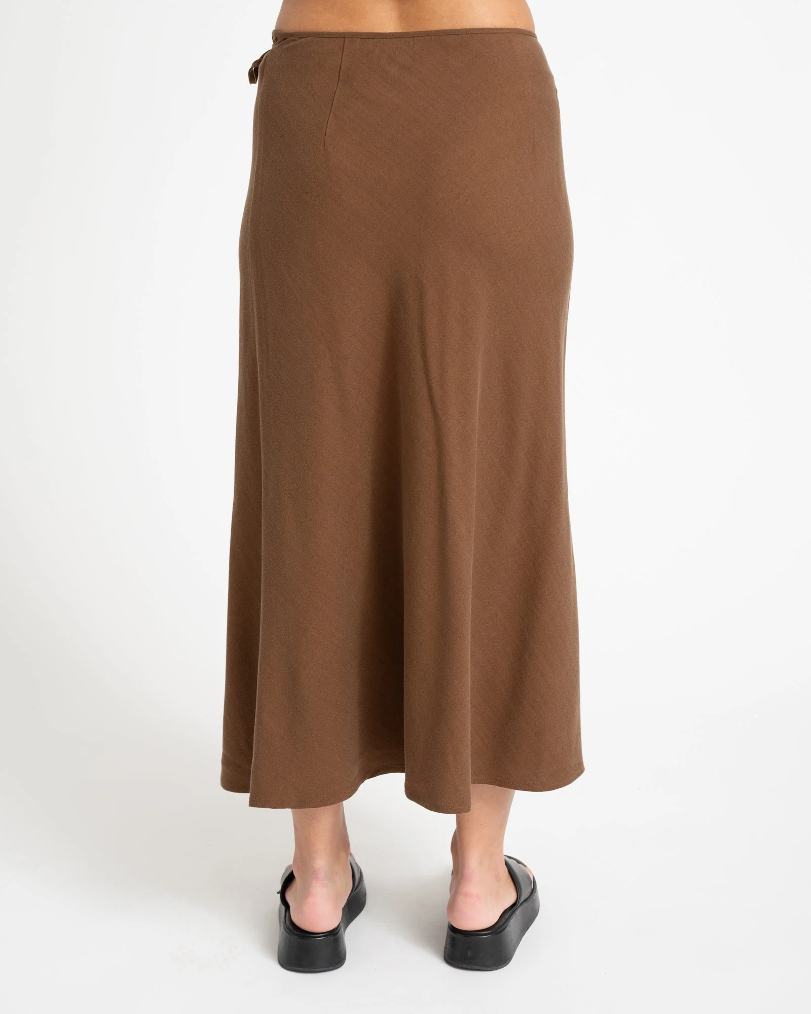 TILTIL Loma Wrap Skirt Brown - Image 7