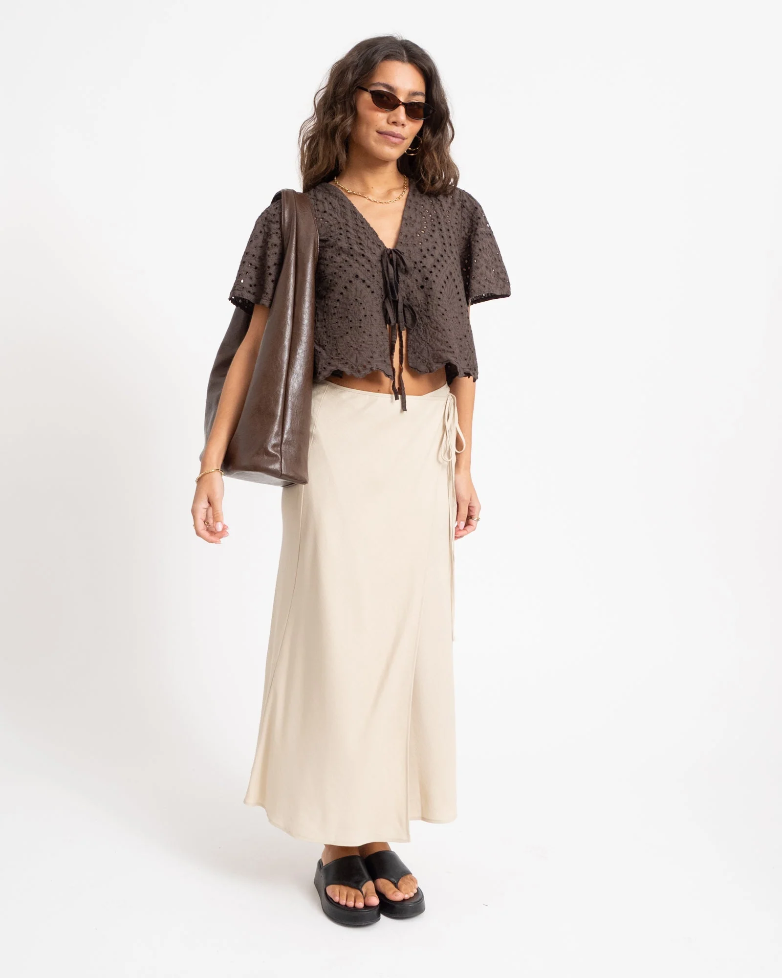 TILTIL Loma Wrap Skirt Sand - Image 2