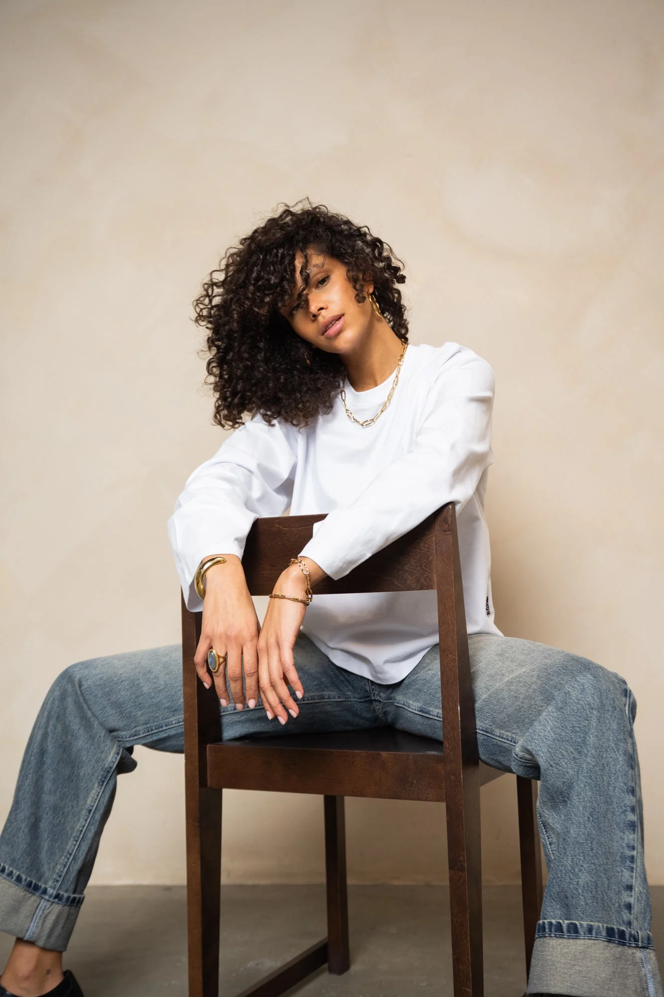 TILTIL Longsleeve Doka Tee White