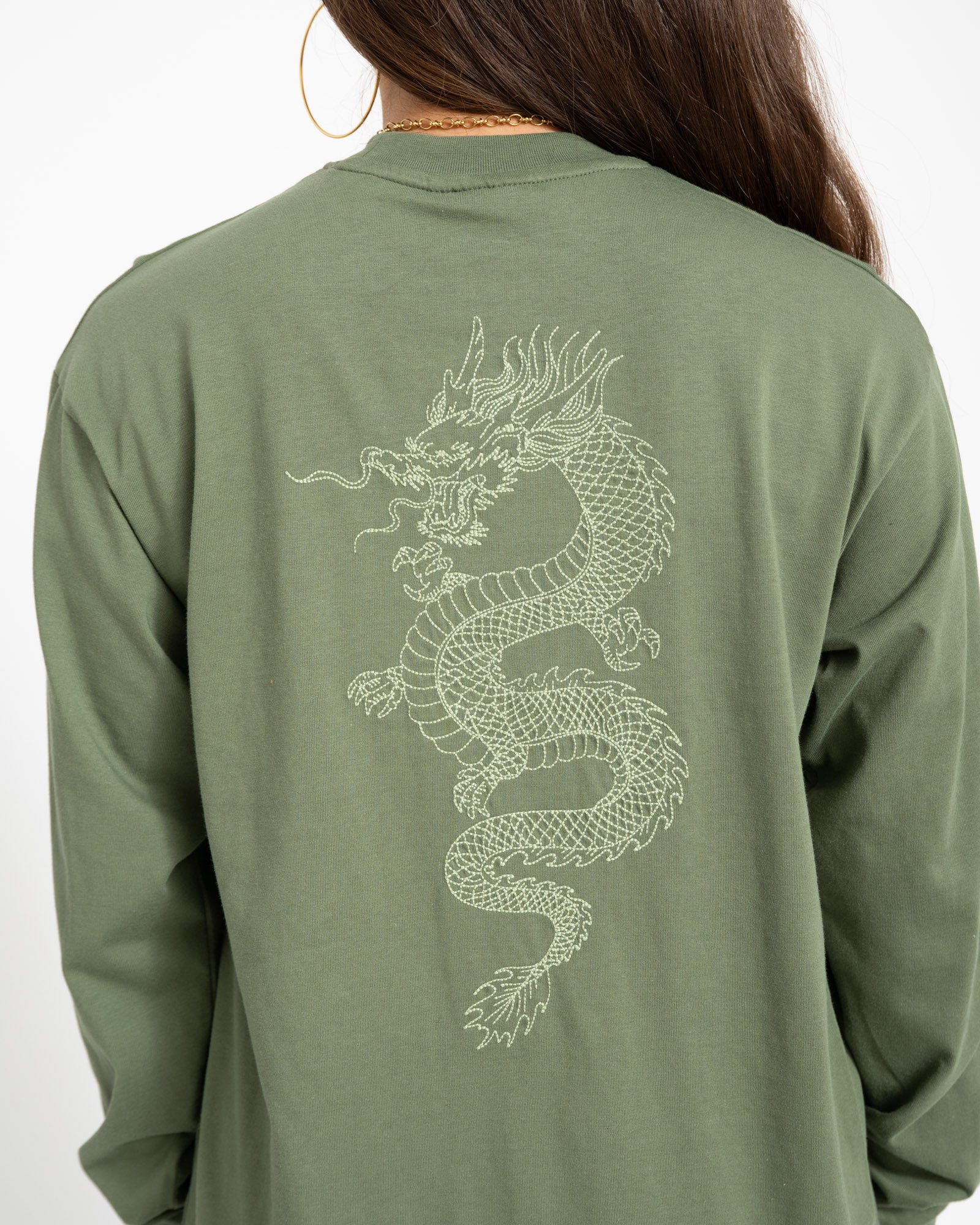 TILTIL Longsleeve Dragon Tee Green - Image 5
