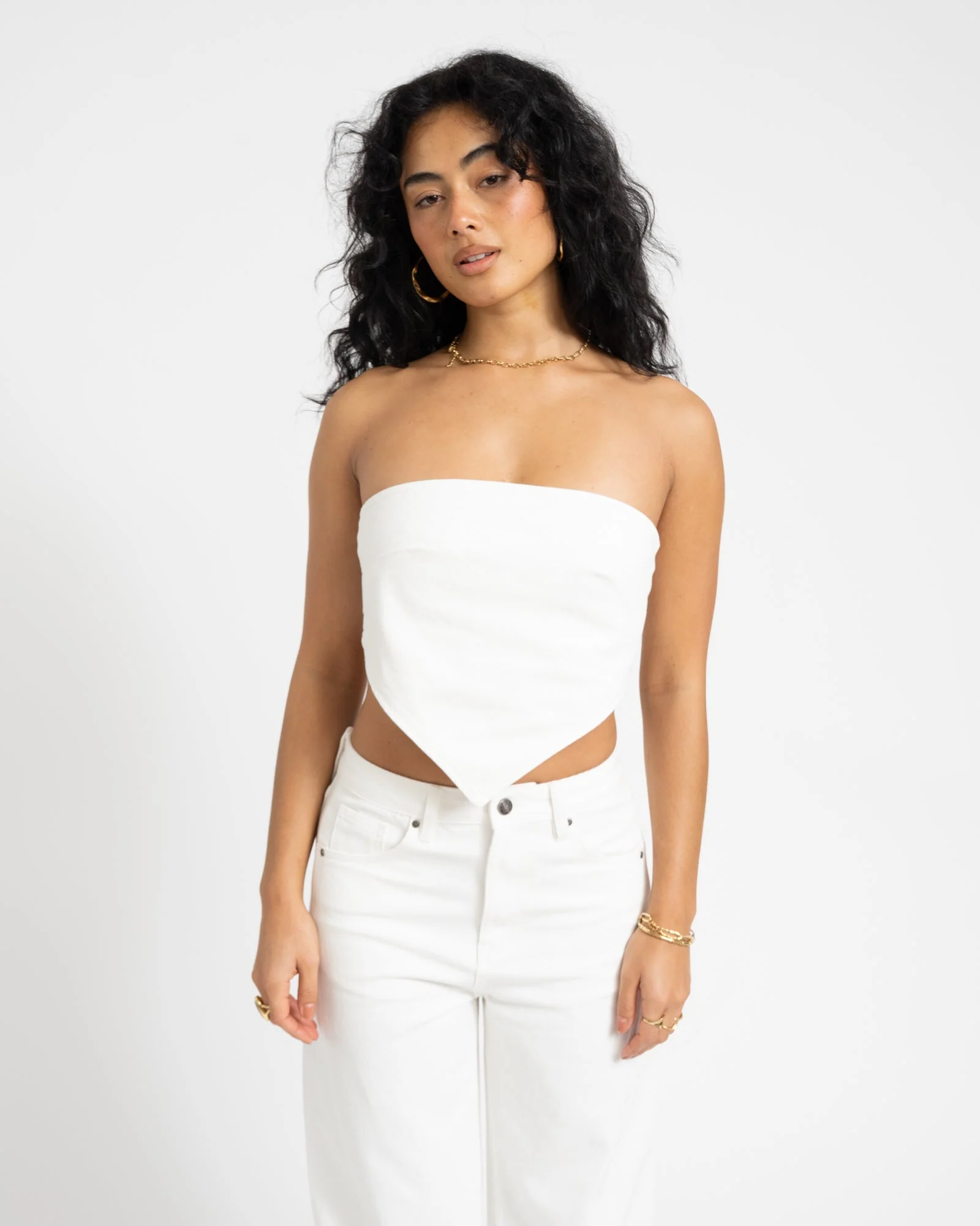 TILTIL Lonny Strapless Top White - Image 9