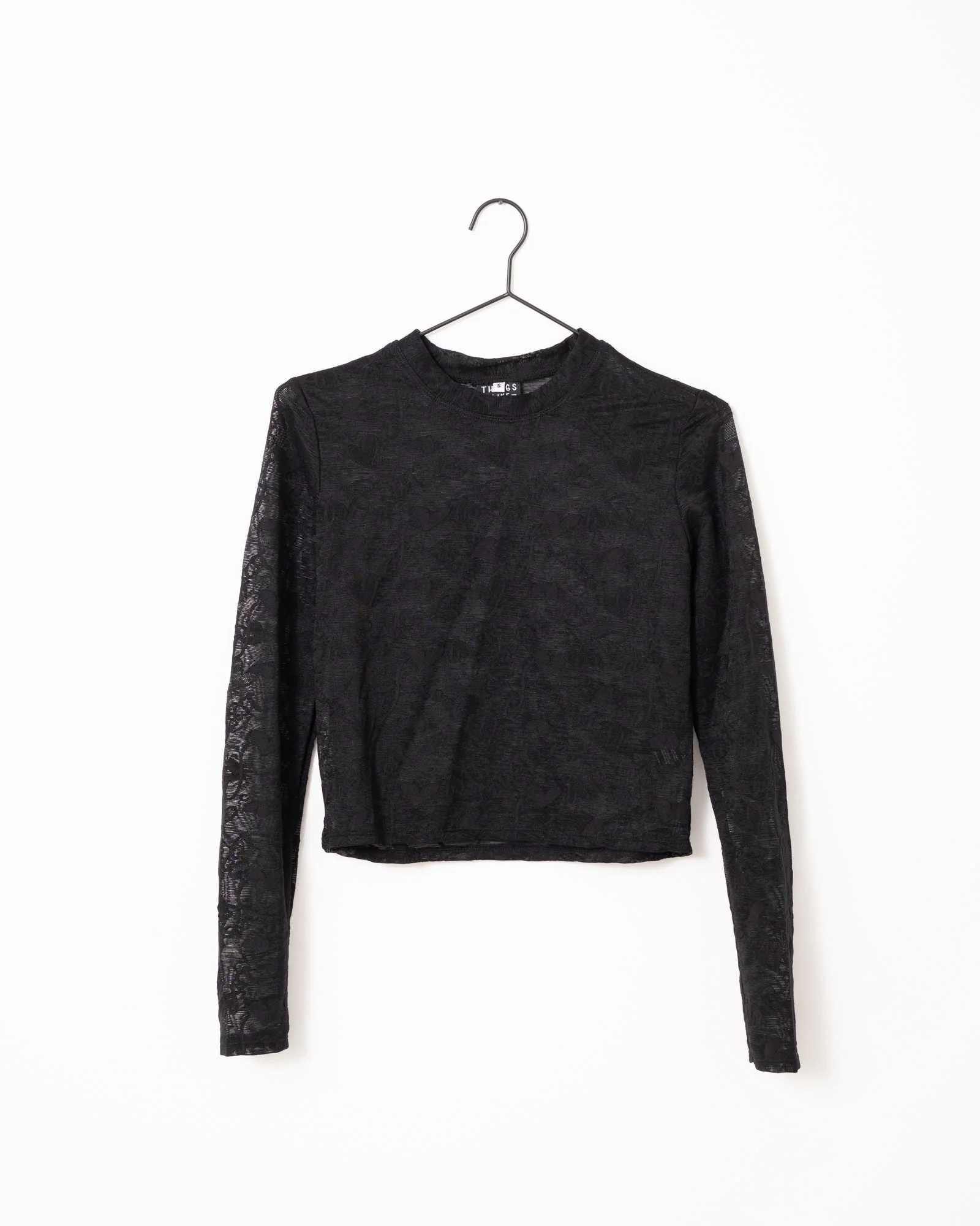 TILTIL Loui LOVE Print Top Black - Image 8