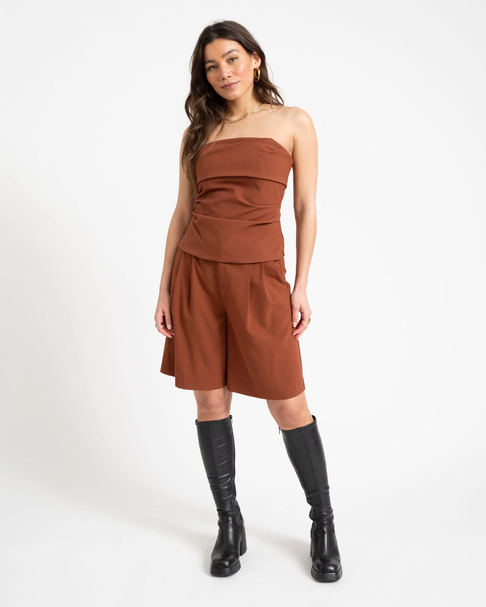 TILTIL Loya Tube Top Brown - Image 3