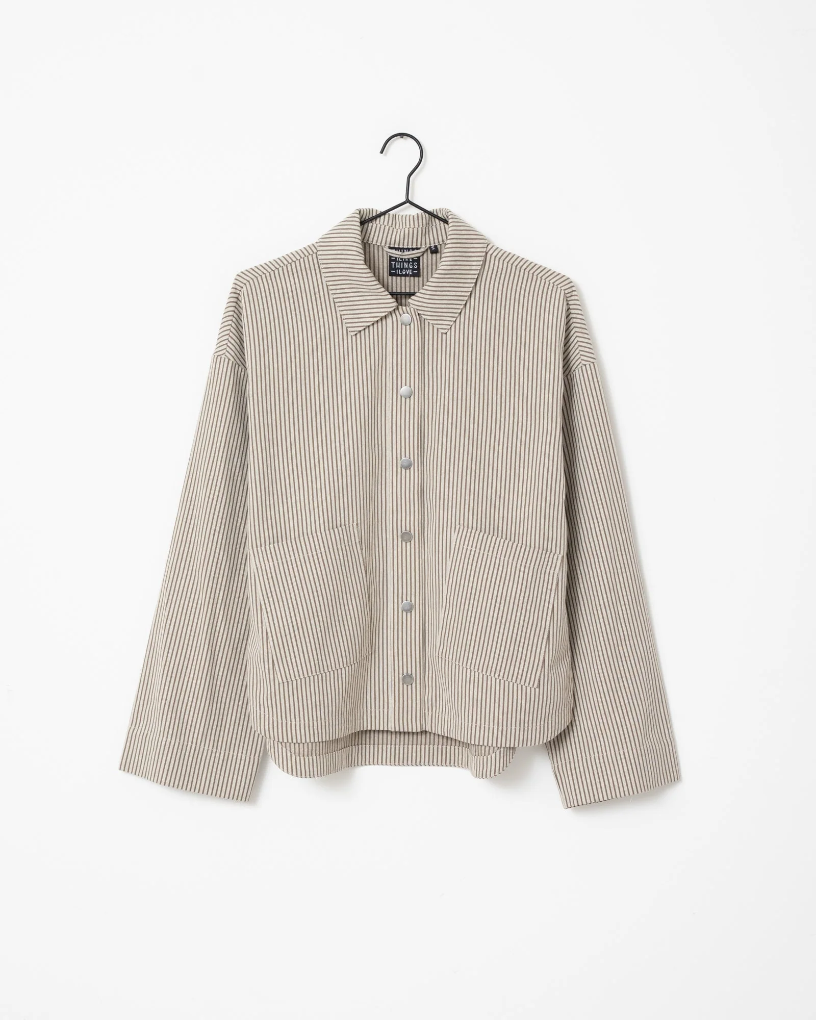 TILTIL Lucy Striped Shacket Green - Image 8
