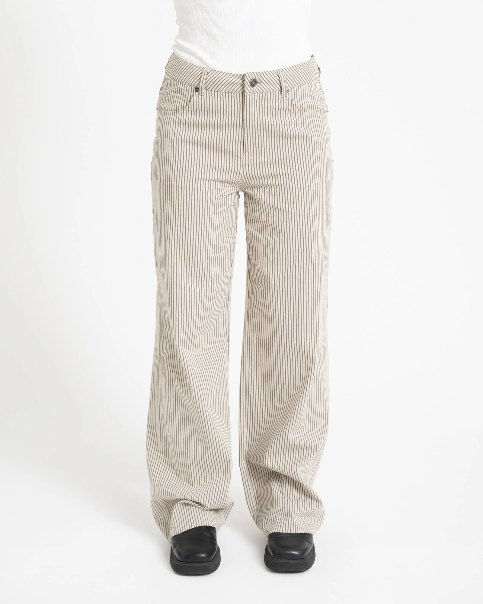 TILTIL Lucy Striped Trousers Green - Image 3