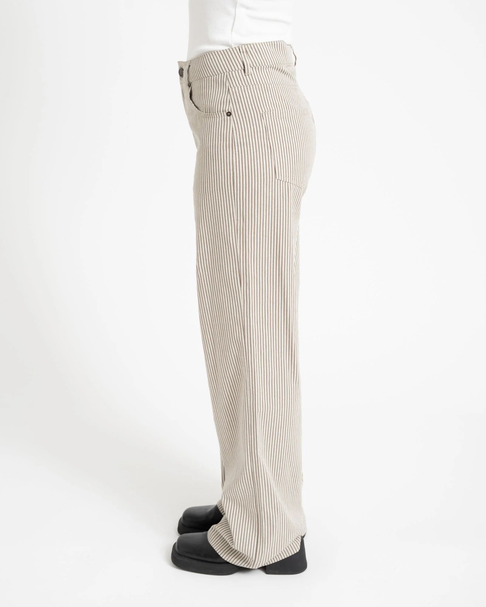 TILTIL Lucy Striped Trousers Green - Image 4