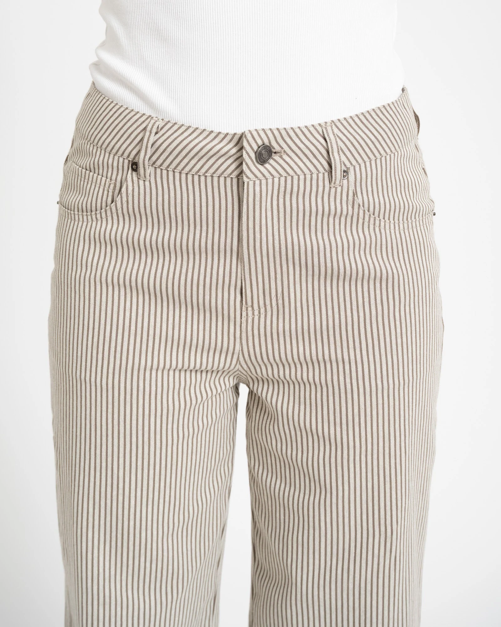 TILTIL Lucy Striped Trousers Green - Image 6