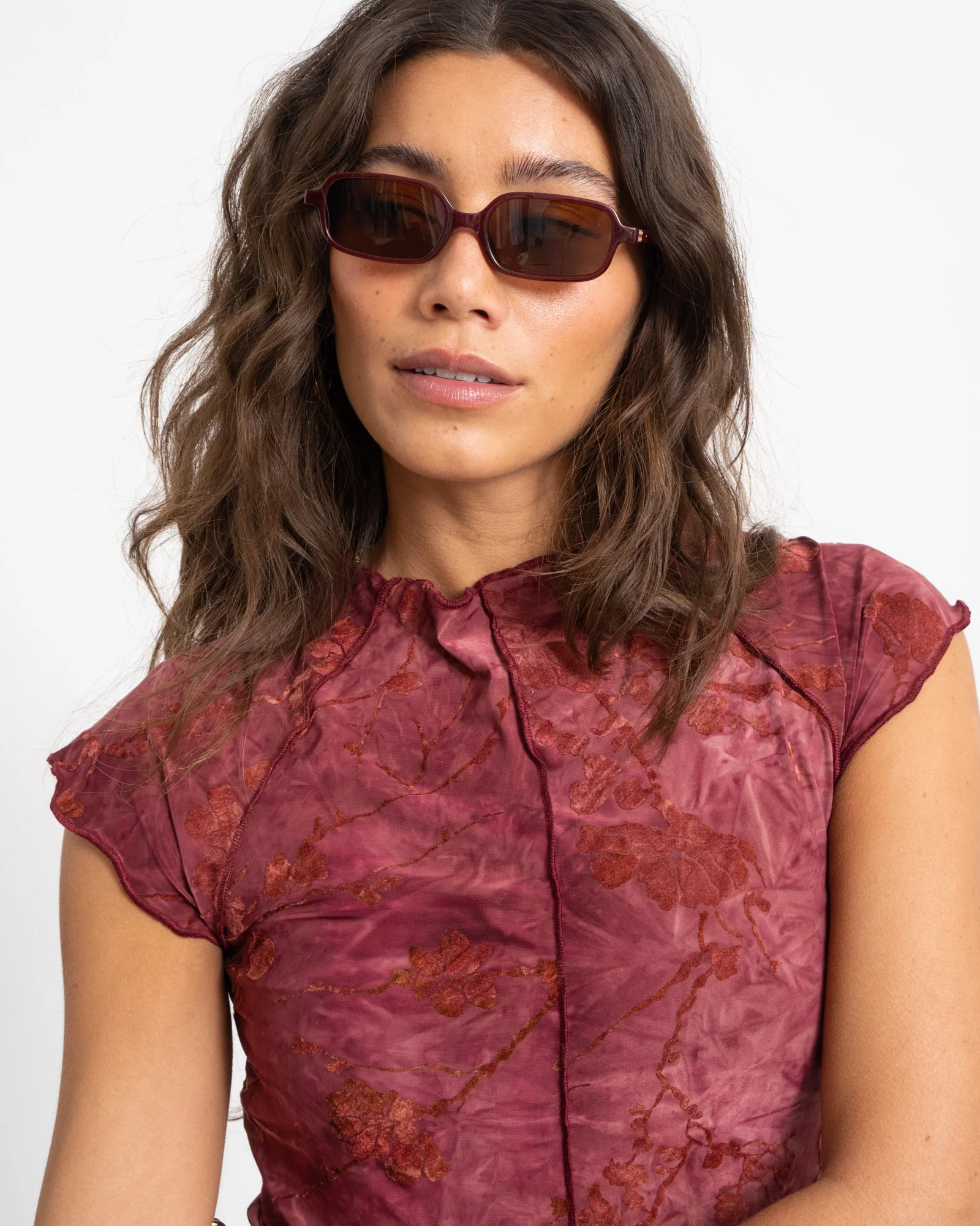 TILTIL Luna Hibiscus Shortsleeve Dark Pink - Image 7