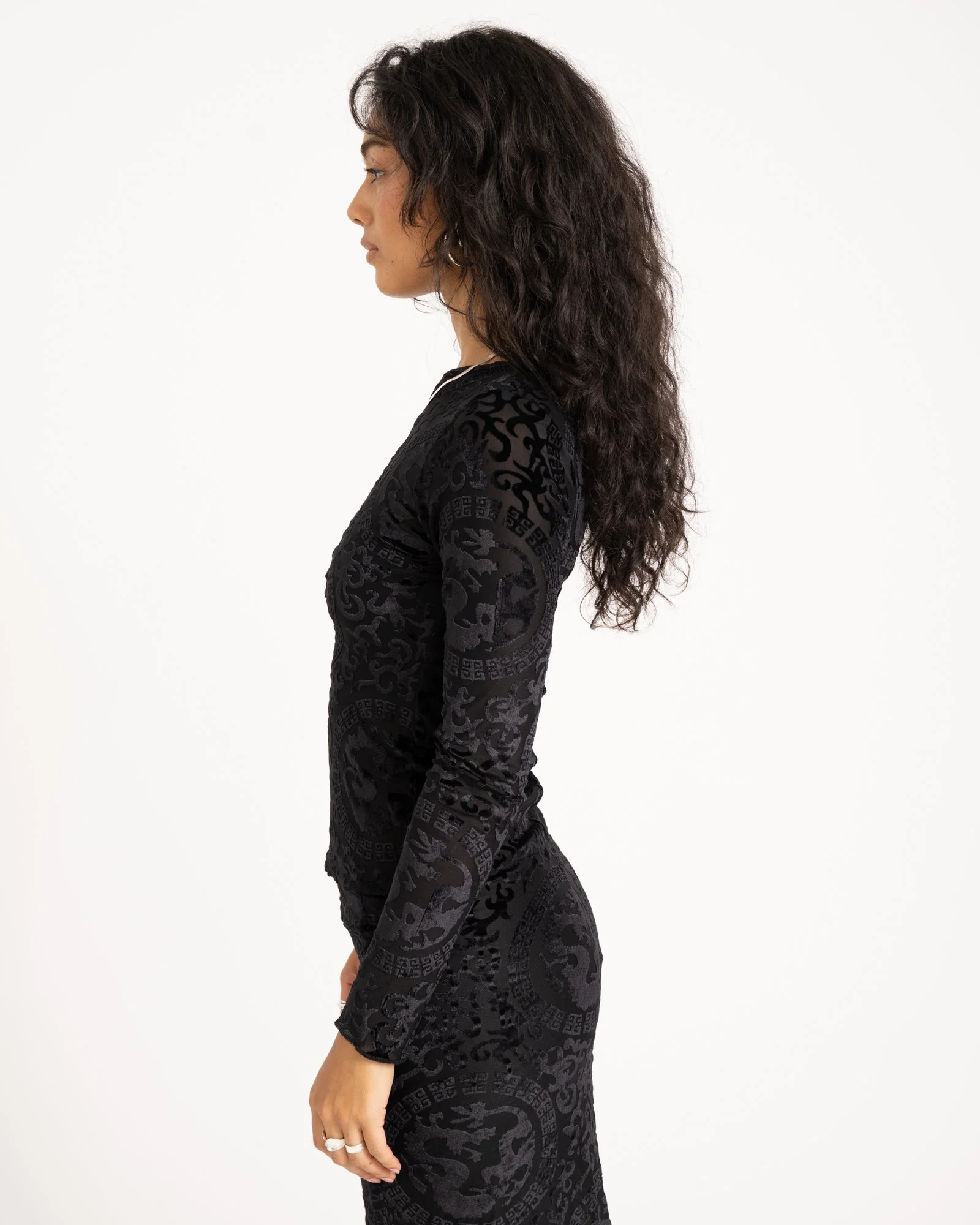 TILTIL Luna Long Sleeve Velvet Black - Image 4