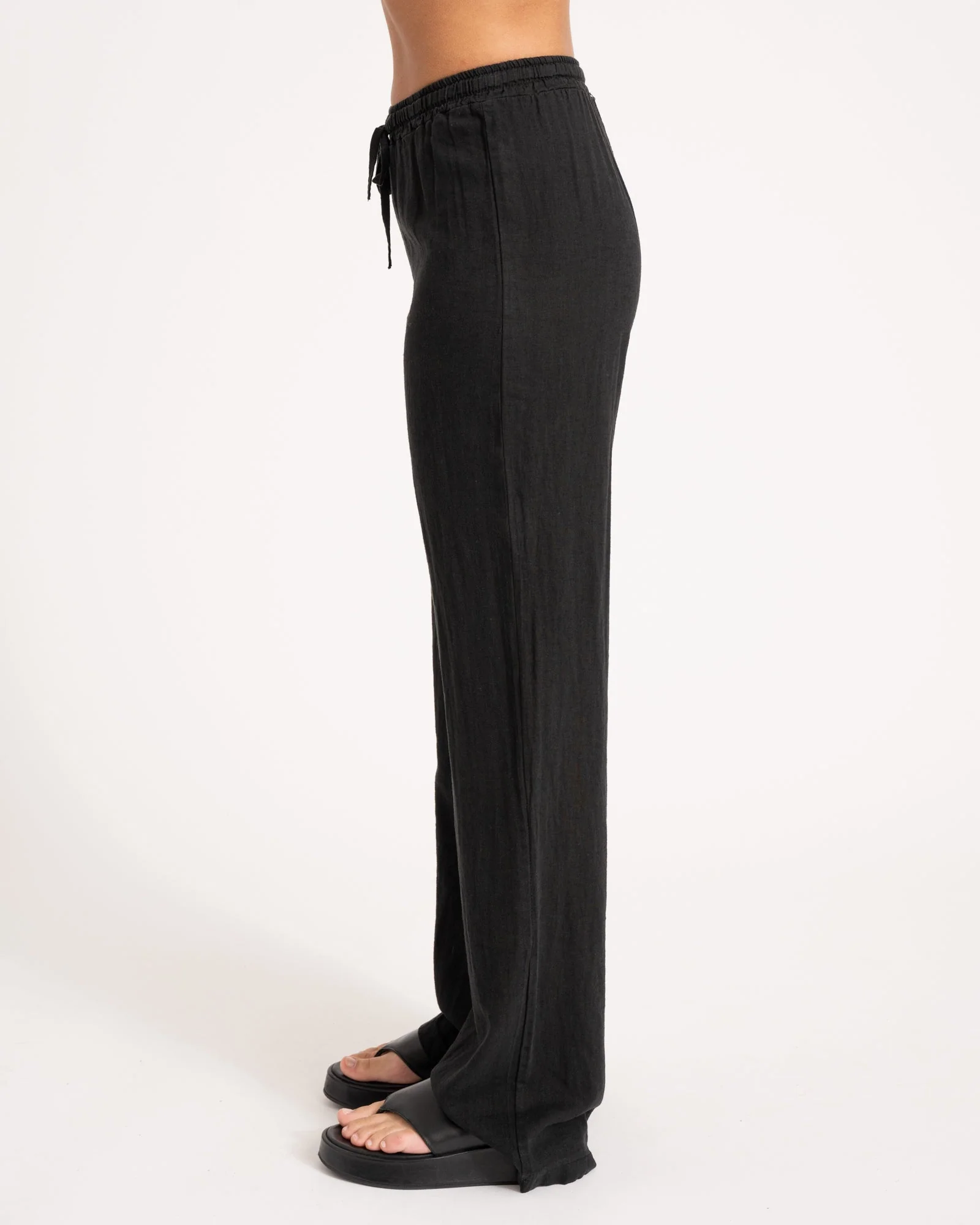 TILTIL Mailey Linen Pants Black - Image 3