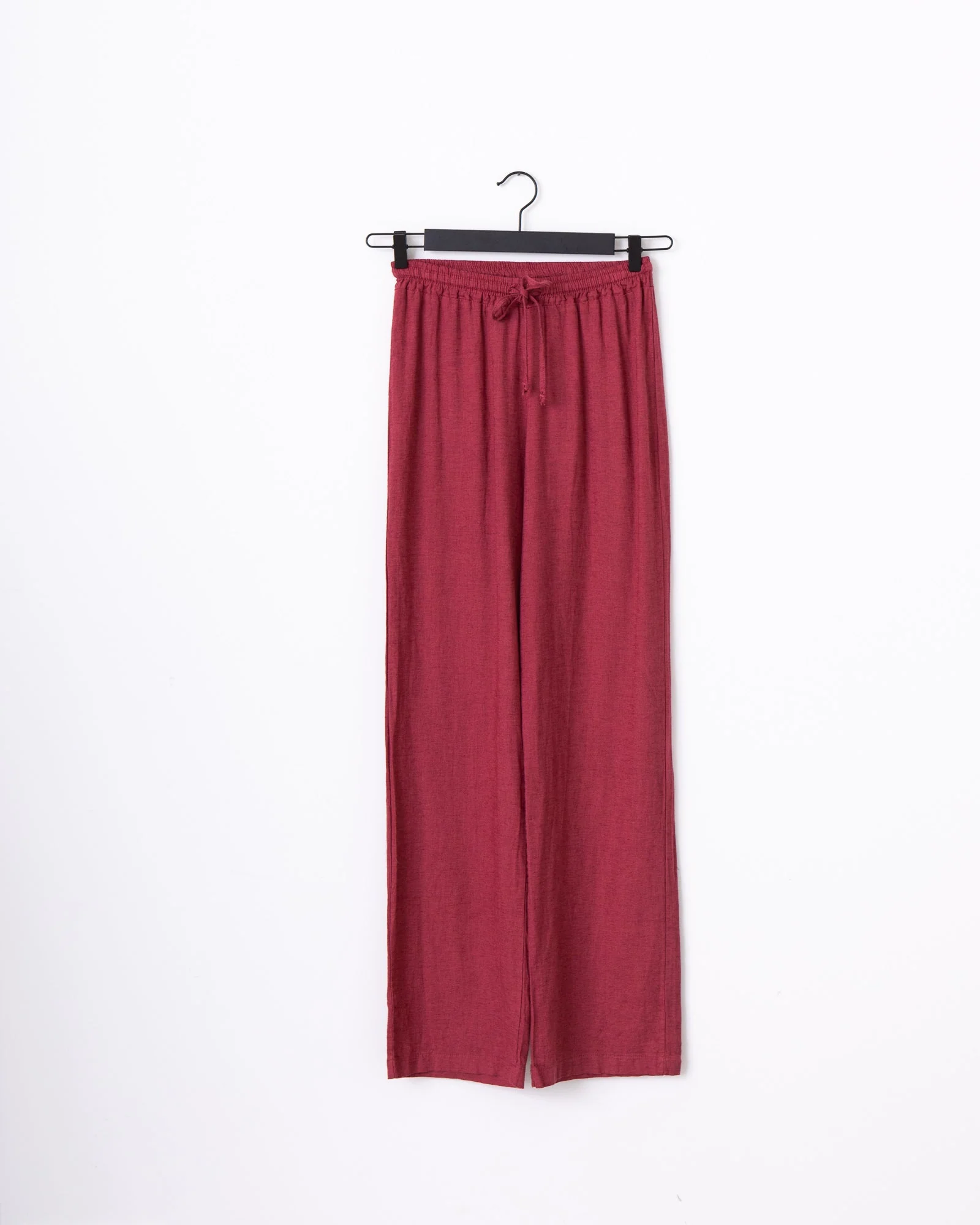 TILTIL Mailey Linen Pants Burgundy - Image 5