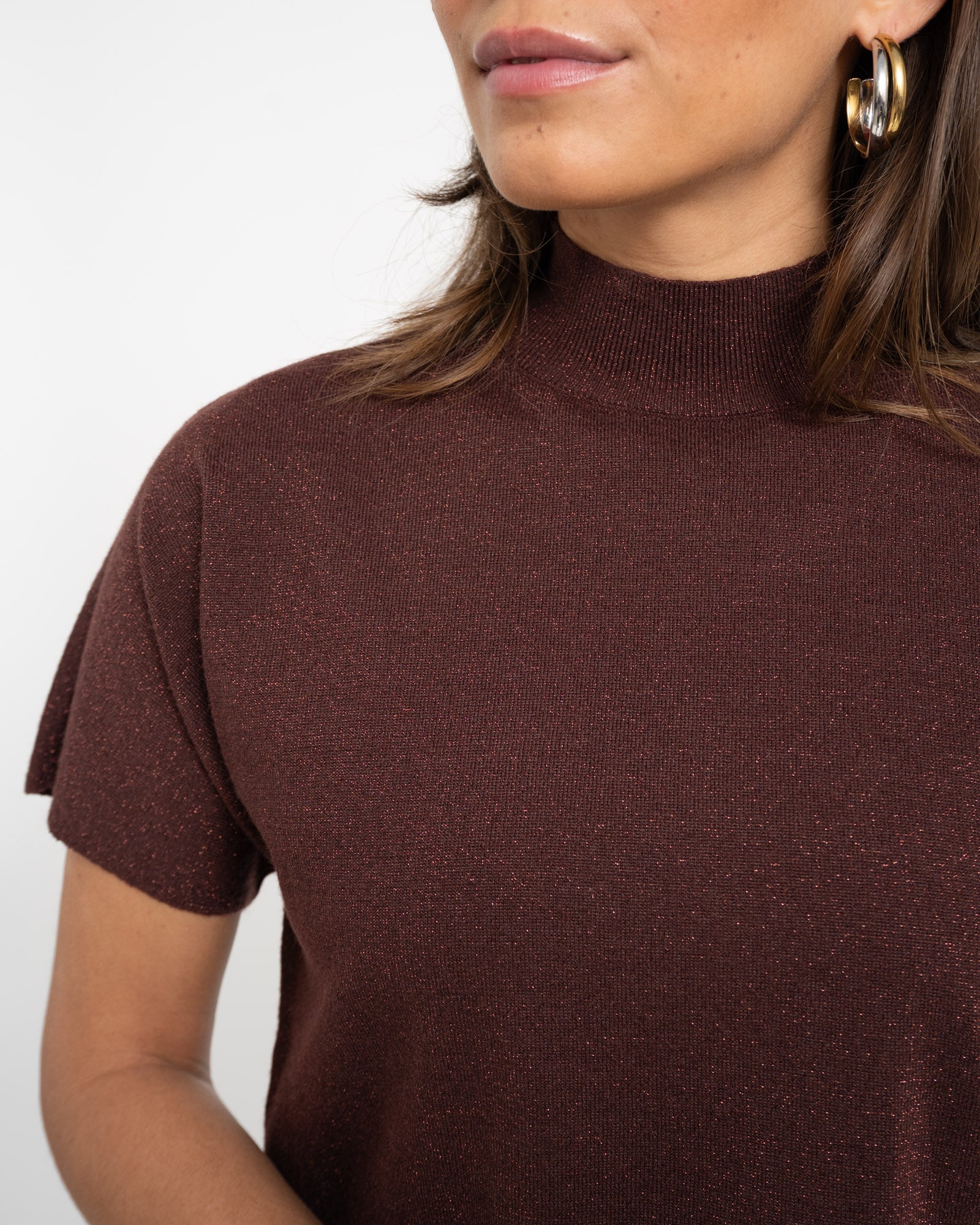 TILTIL Merry Mockneck Sparkle Bordeaux - Image 3