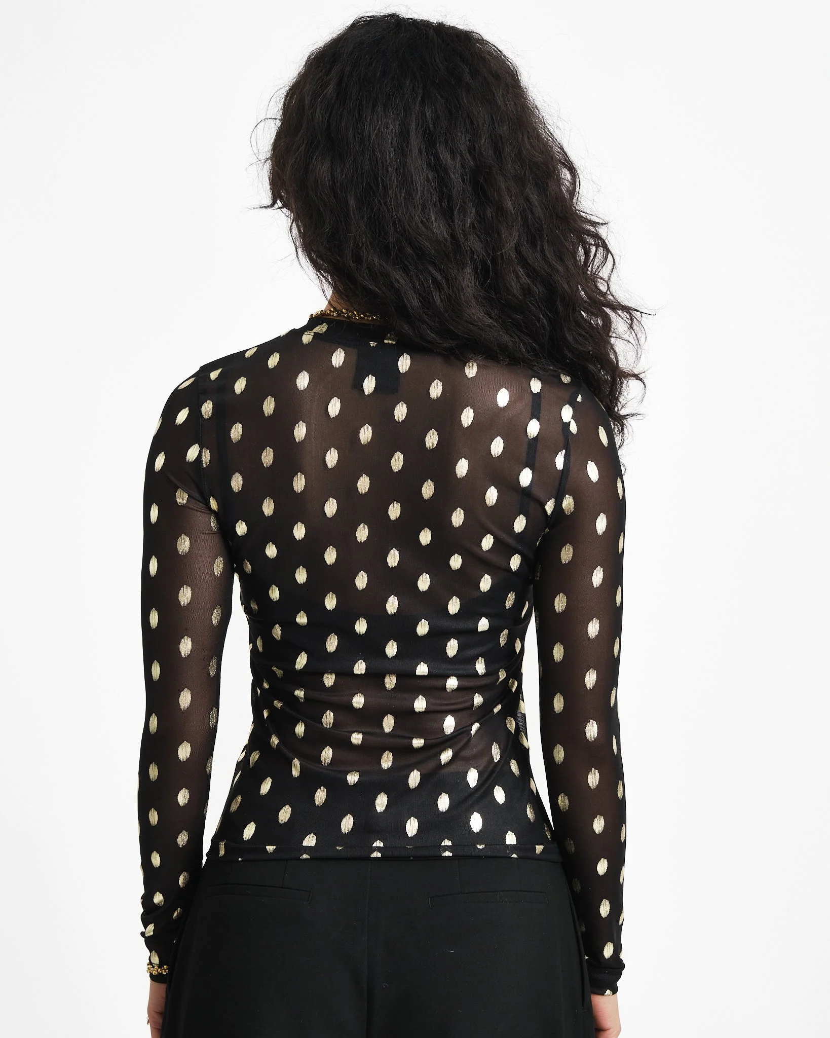 TILTIL Mesh Longsleeve Dotted Gold - Image 5
