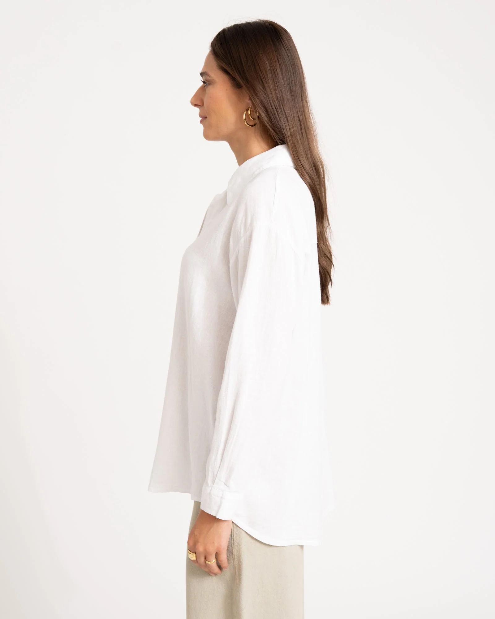 TILTIL Mia Blouse Linen White One Size - Image 4