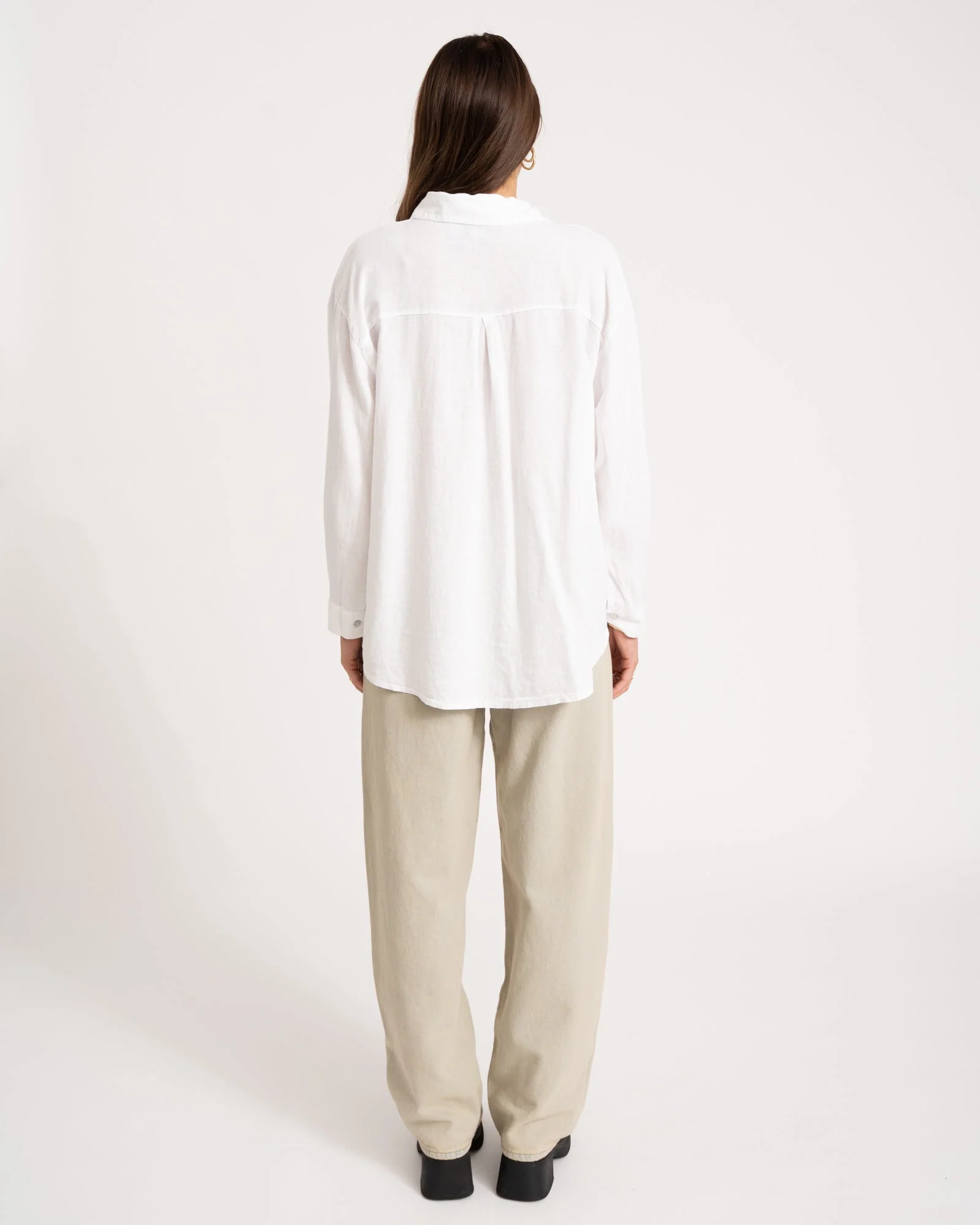 TILTIL Mia Blouse Linen White One Size - Image 5