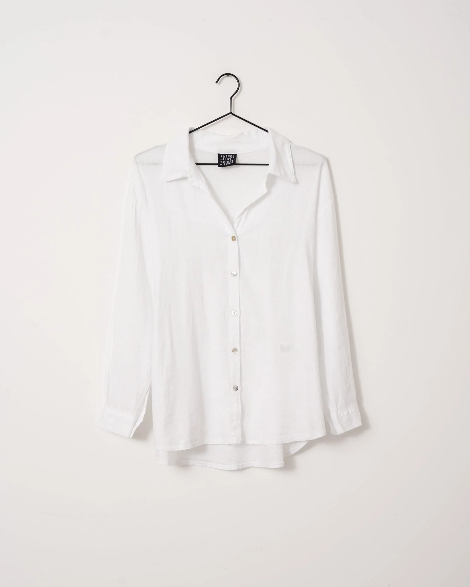 TILTIL Mia Blouse Linen White One Size - Image 8