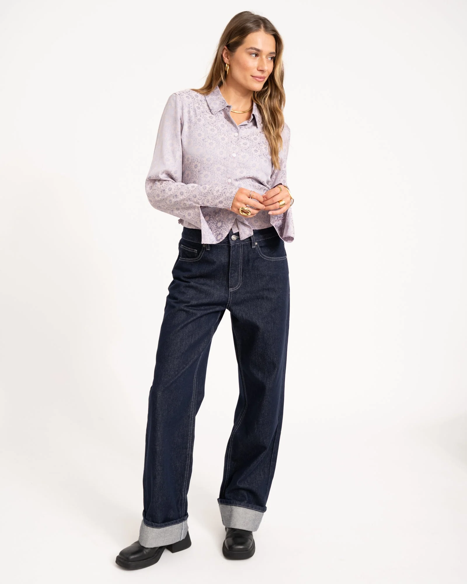 TILTIL Mica Blouse Flower Lilac