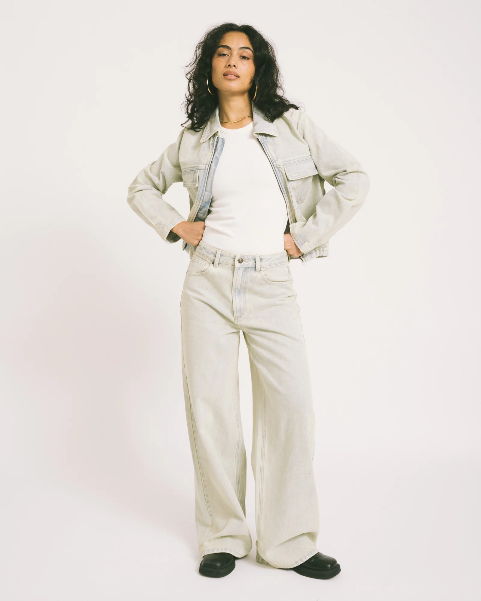 TILTIL Milo Baggy Jeans Cream Blue - Image 4