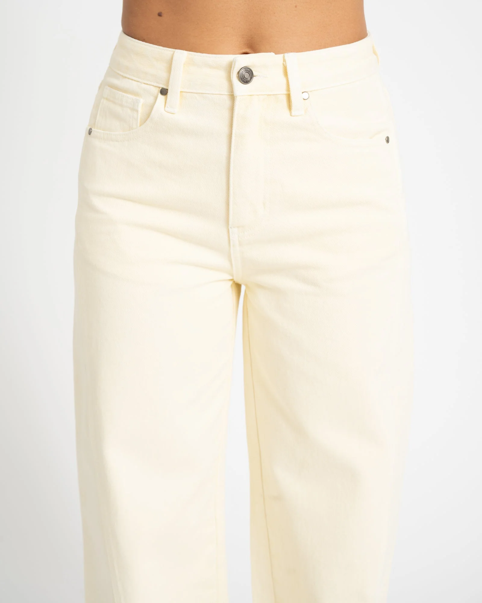 TILTIL Missy Relaxed Seam Jeans Butter Yellow - Image 7