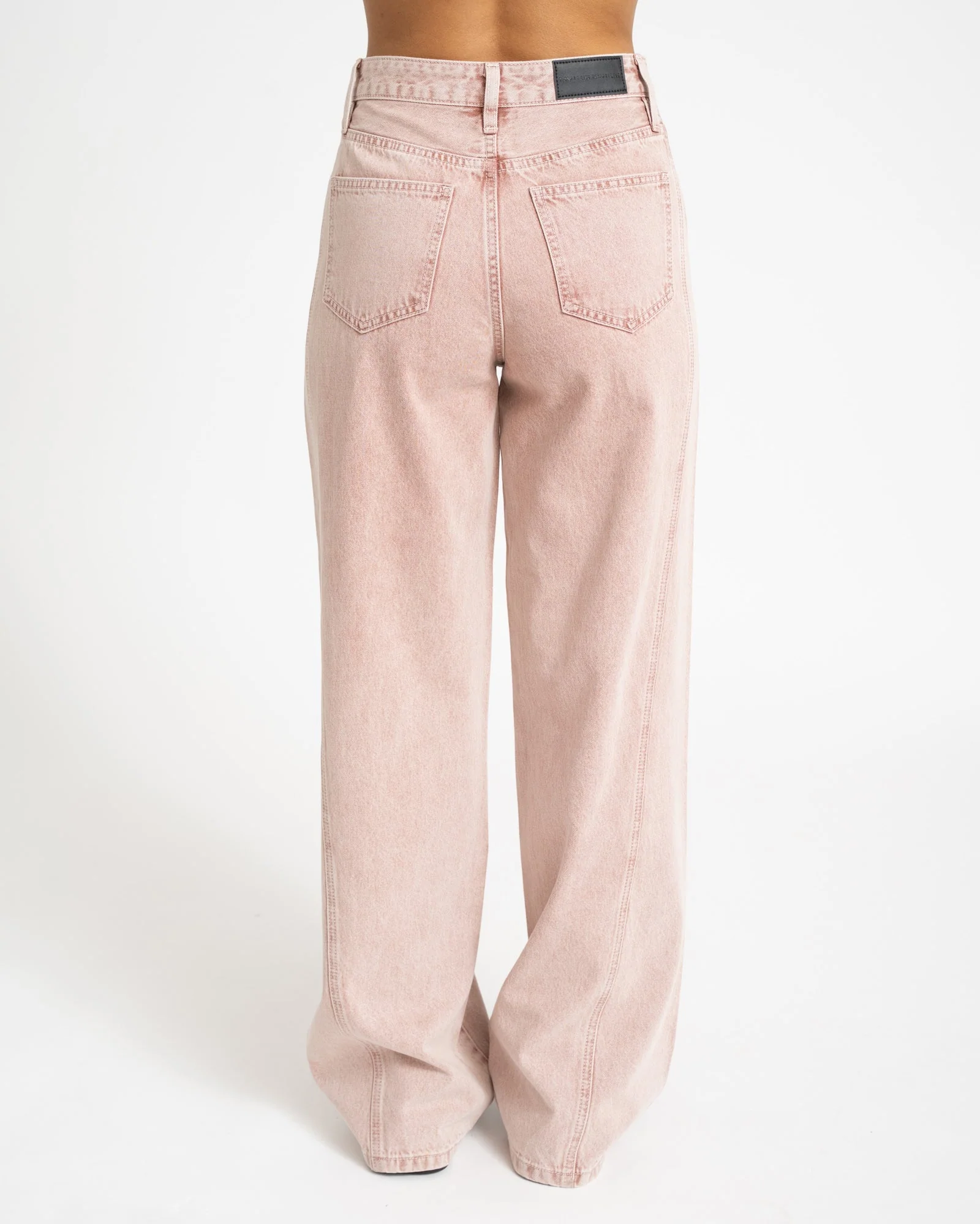 TILTIL Missy HR Relaxed Seam Jeans Pink - Image 6