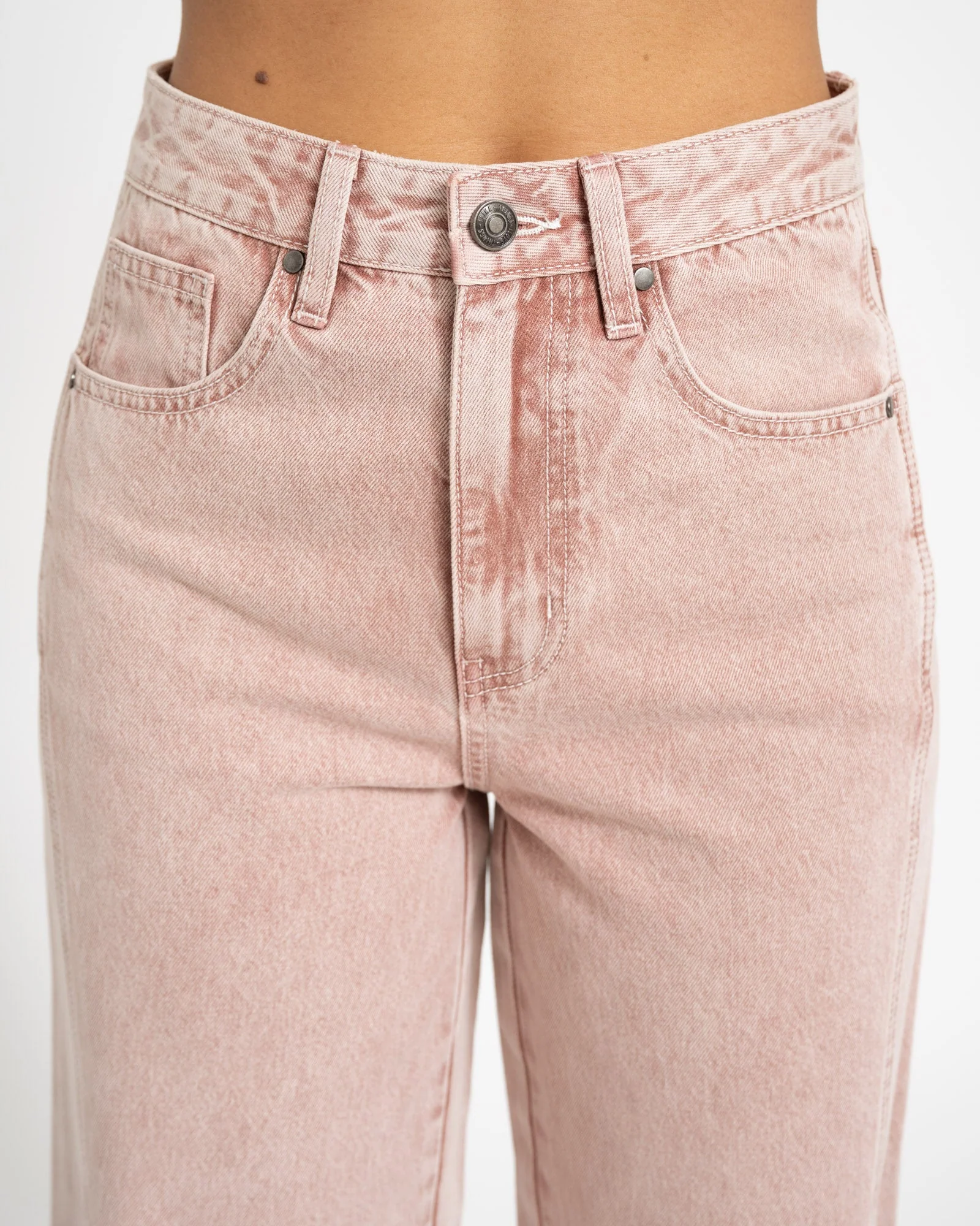 TILTIL Missy HR Relaxed Seam Jeans Pink - Image 7