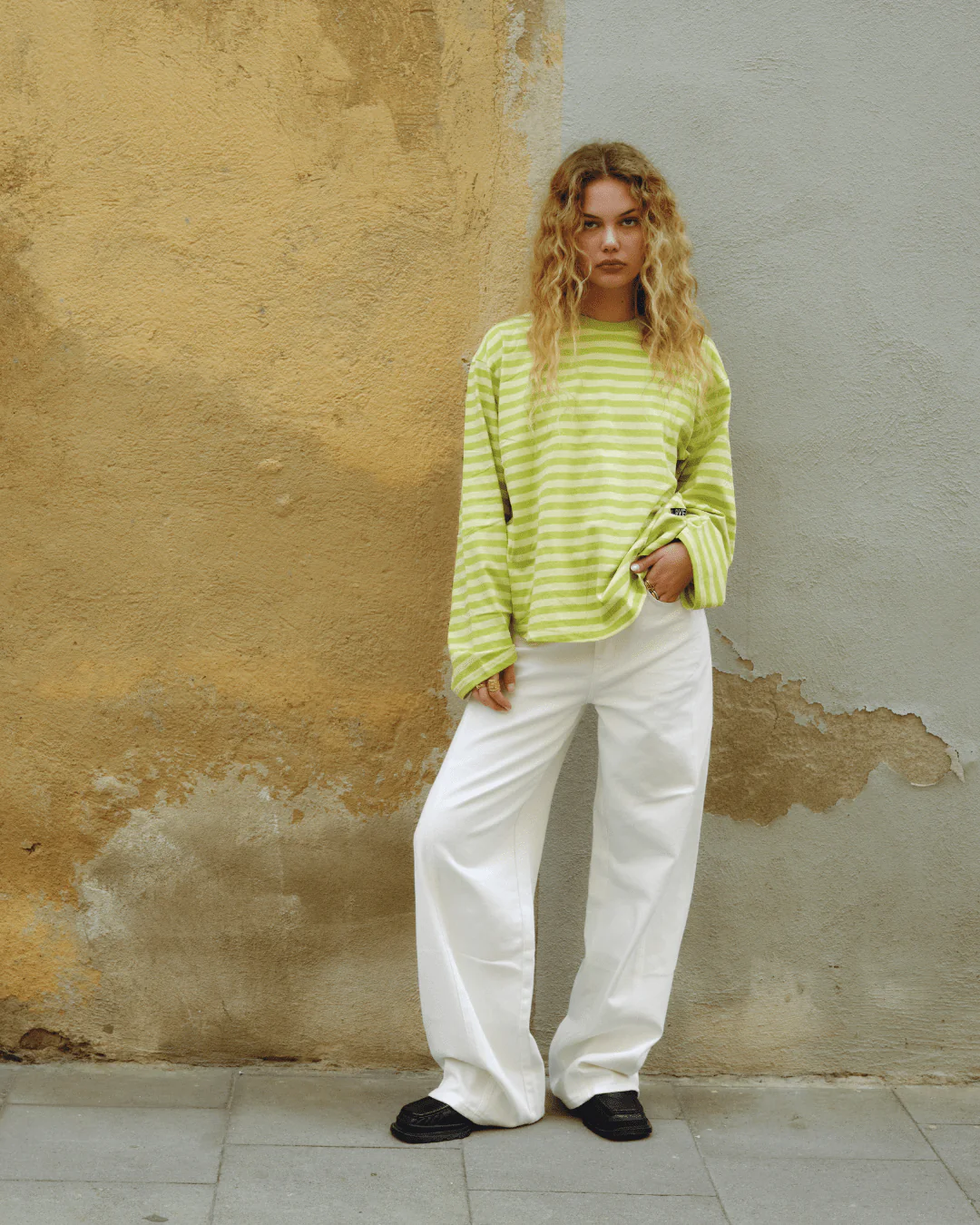 TILTIL Missy HR Relaxed Seam Jeans White - Image 2