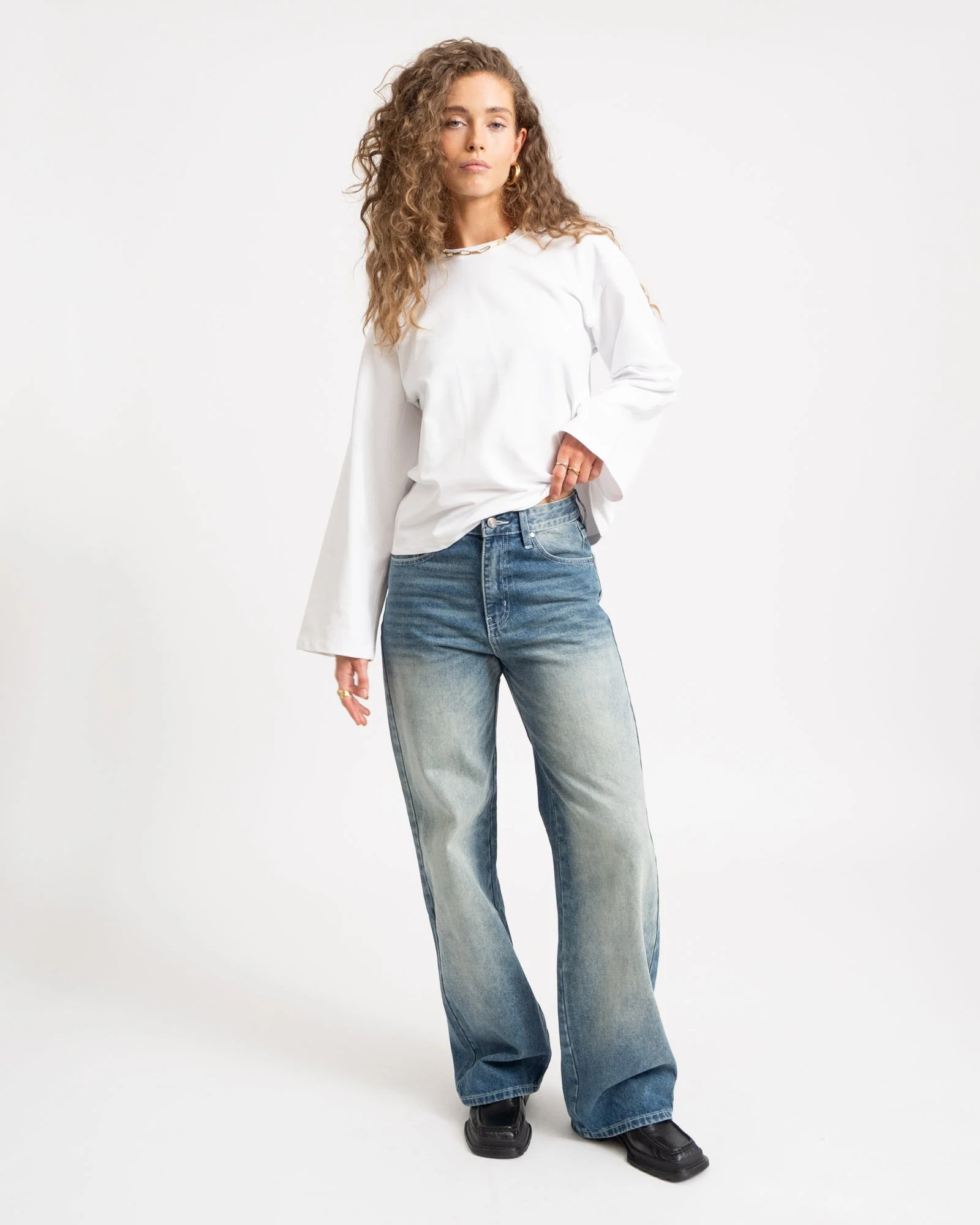 TILTIL Missy No Seams Washed Blauw