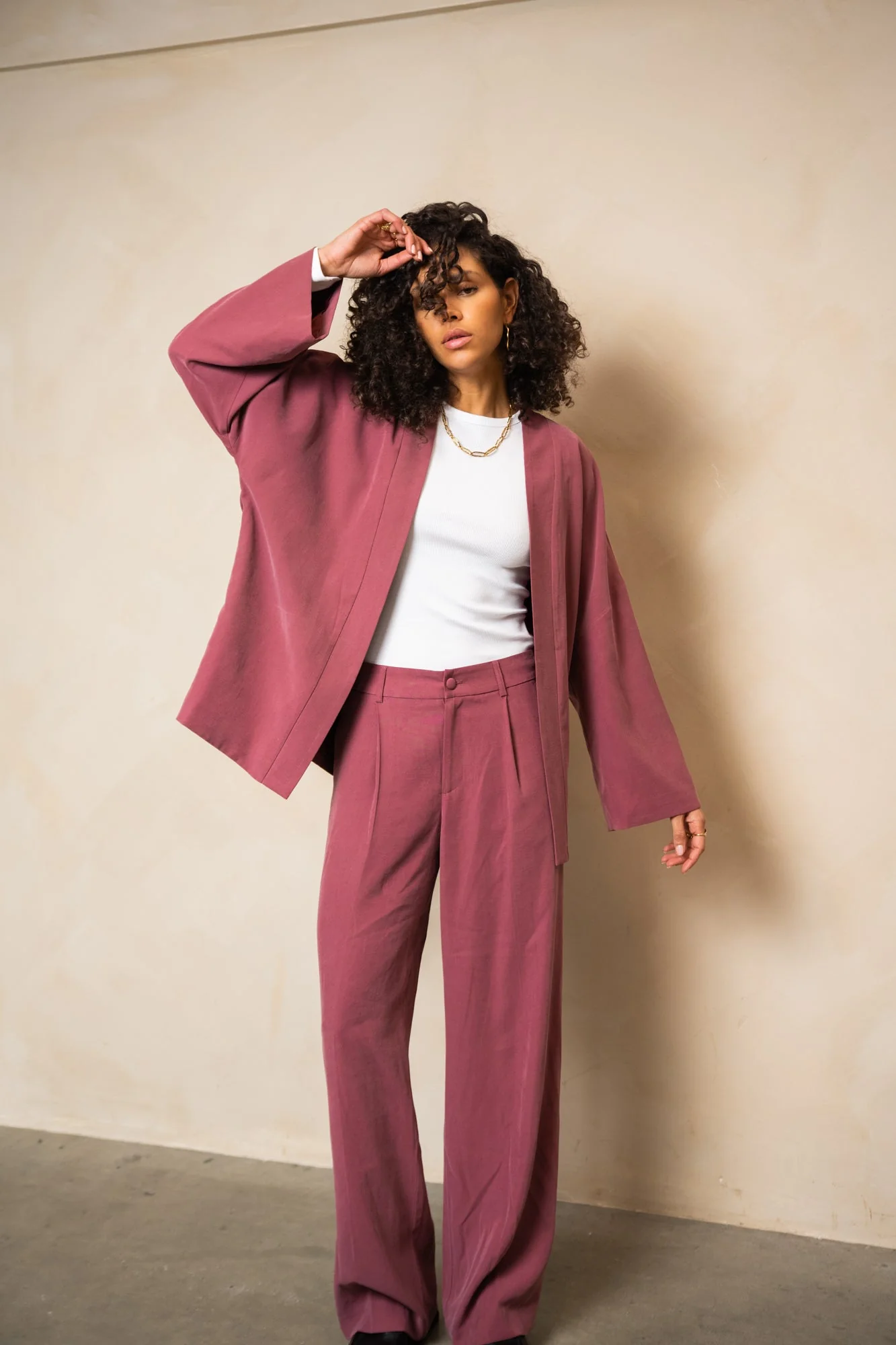 TILTIL Miya Rayon Kimono Blush