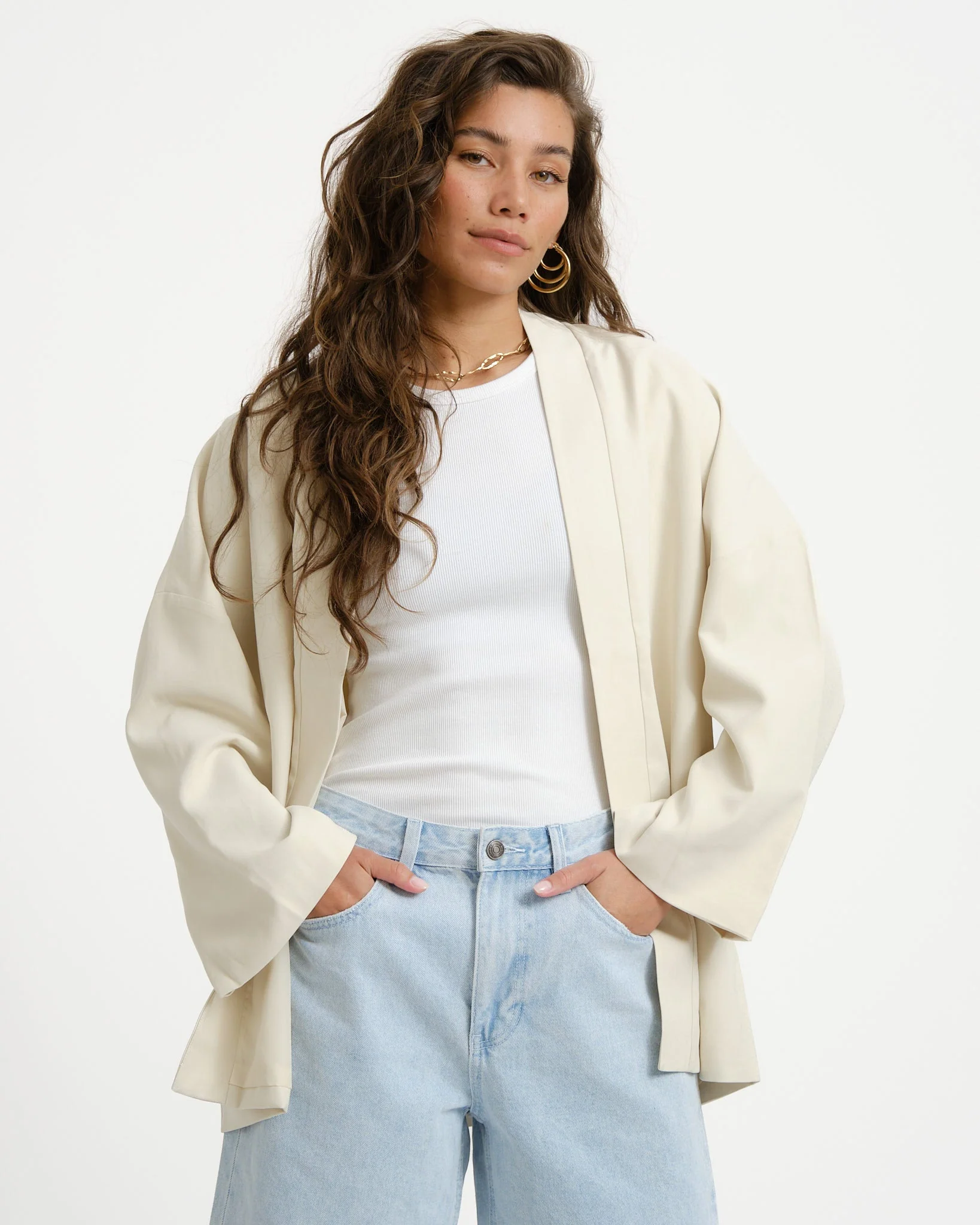 TILTIL Miya Rayon Kimono Offwhite - Image 3