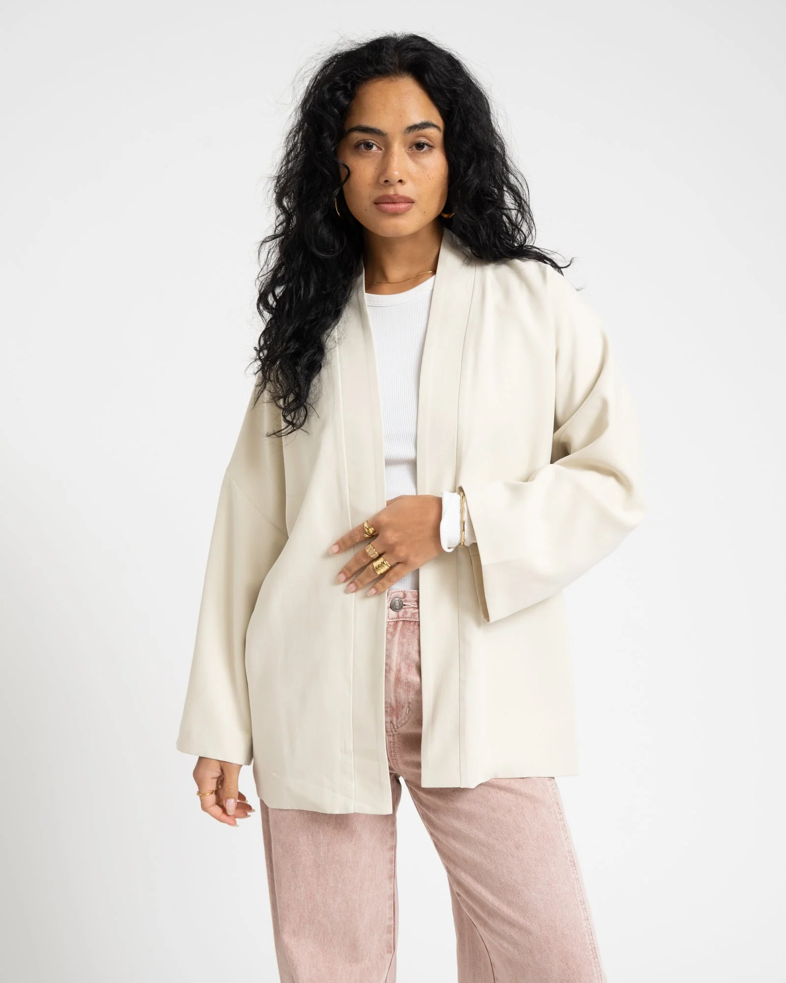 TILTIL Miya Rayon Kimono Offwhite - Image 7