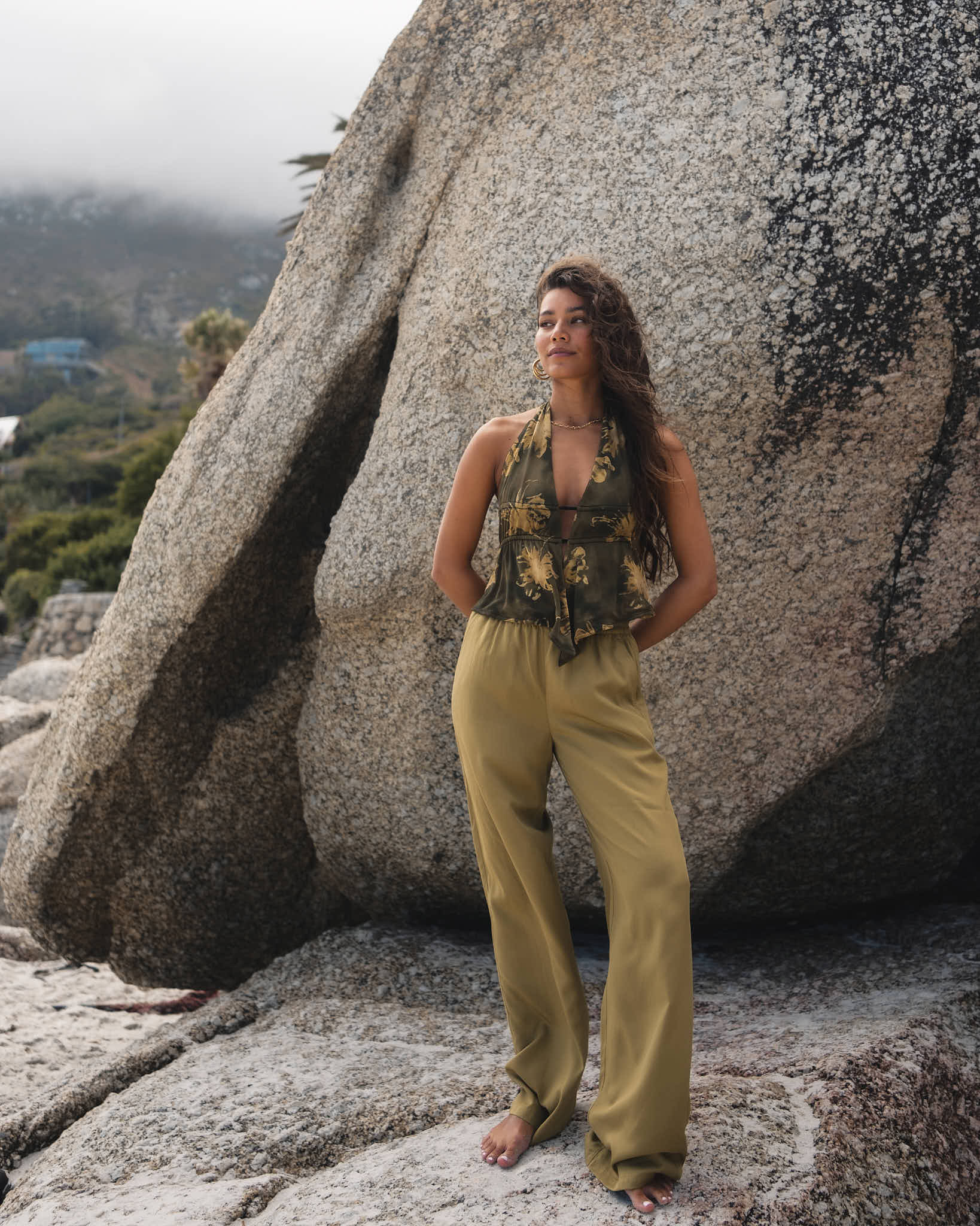 TILTIL Moni Pants Tencel Moss Green