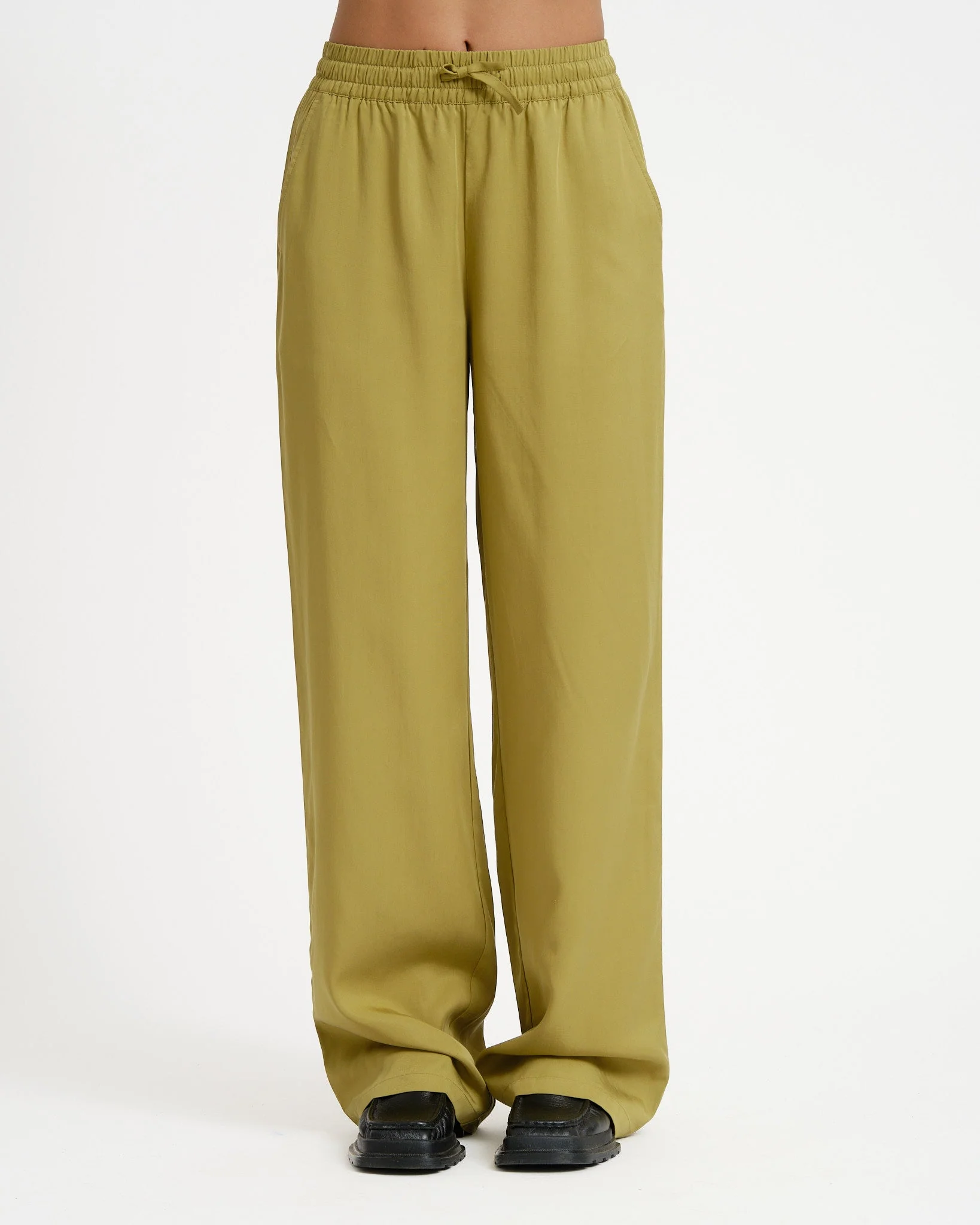 TILTIL Moni Pants Tencel Moss Green - Image 6