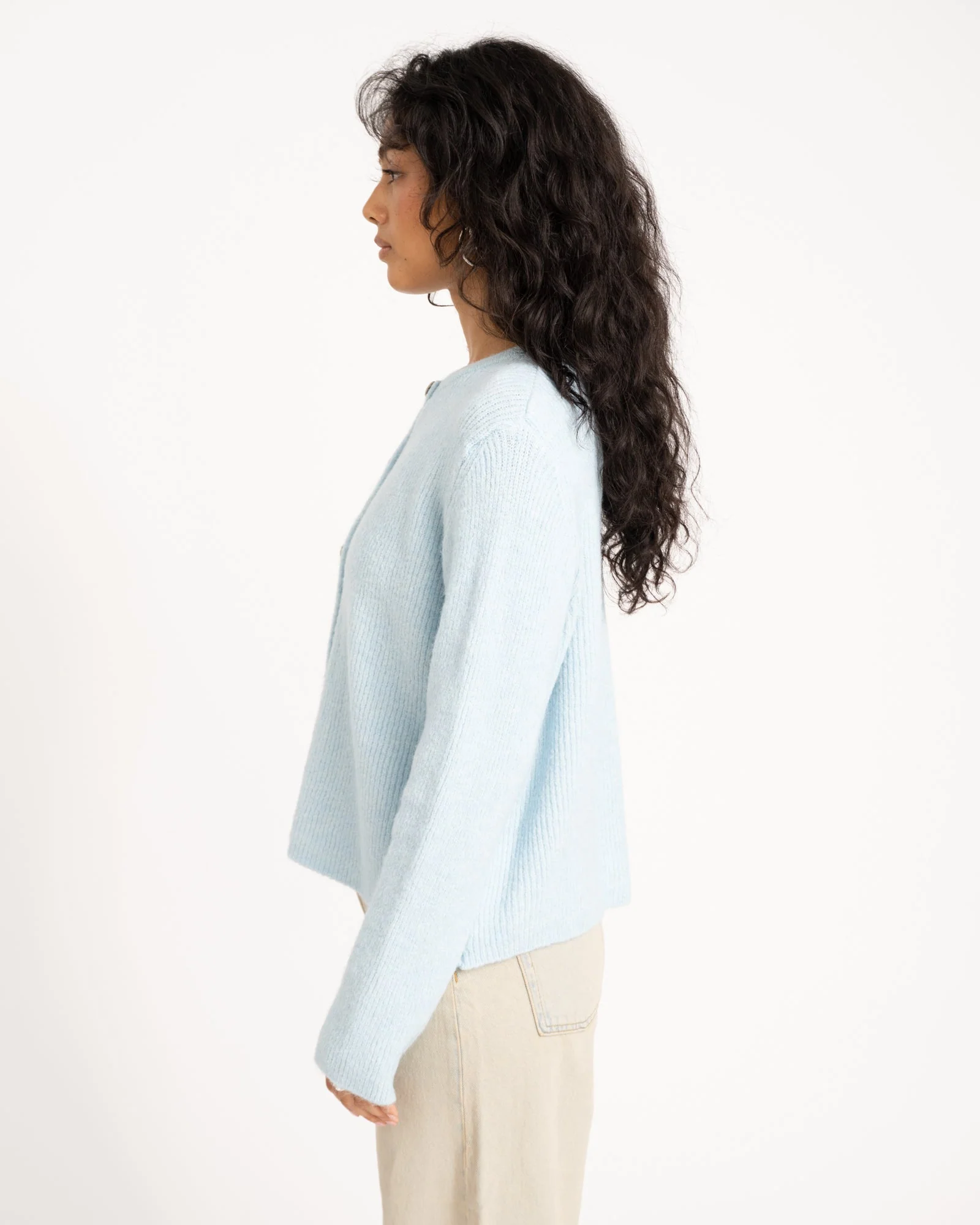 TILTIL Monica Cardigan Light Blue One Size - Image 4