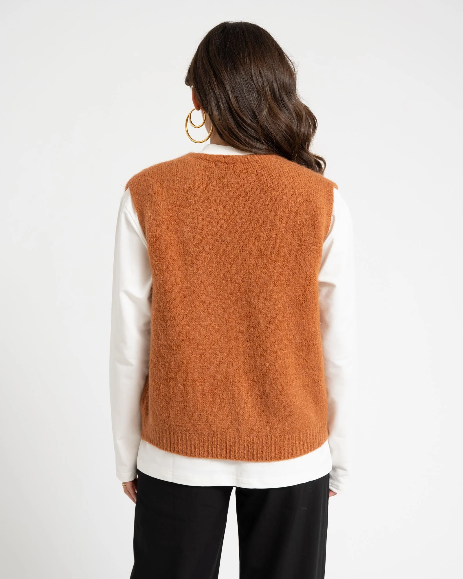 TILTIL Monica Gilet Cognac One Size - Image 5