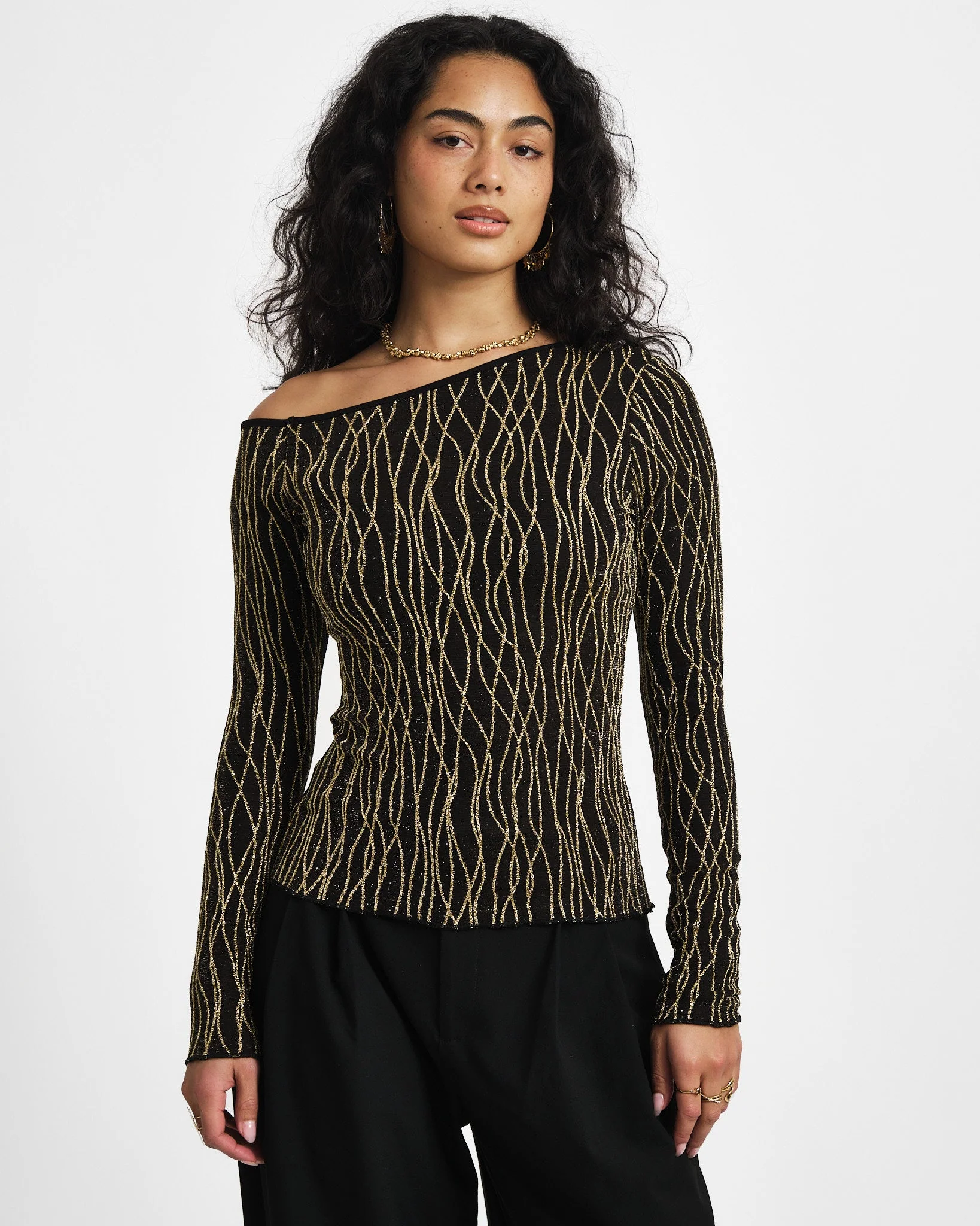 TILTIL Mula Longsleeve Glitter Gold - Image 2