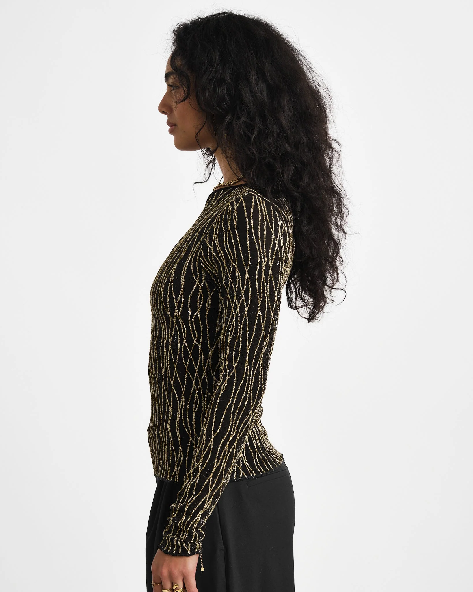 TILTIL Mula Longsleeve Glitter Gold - Image 3