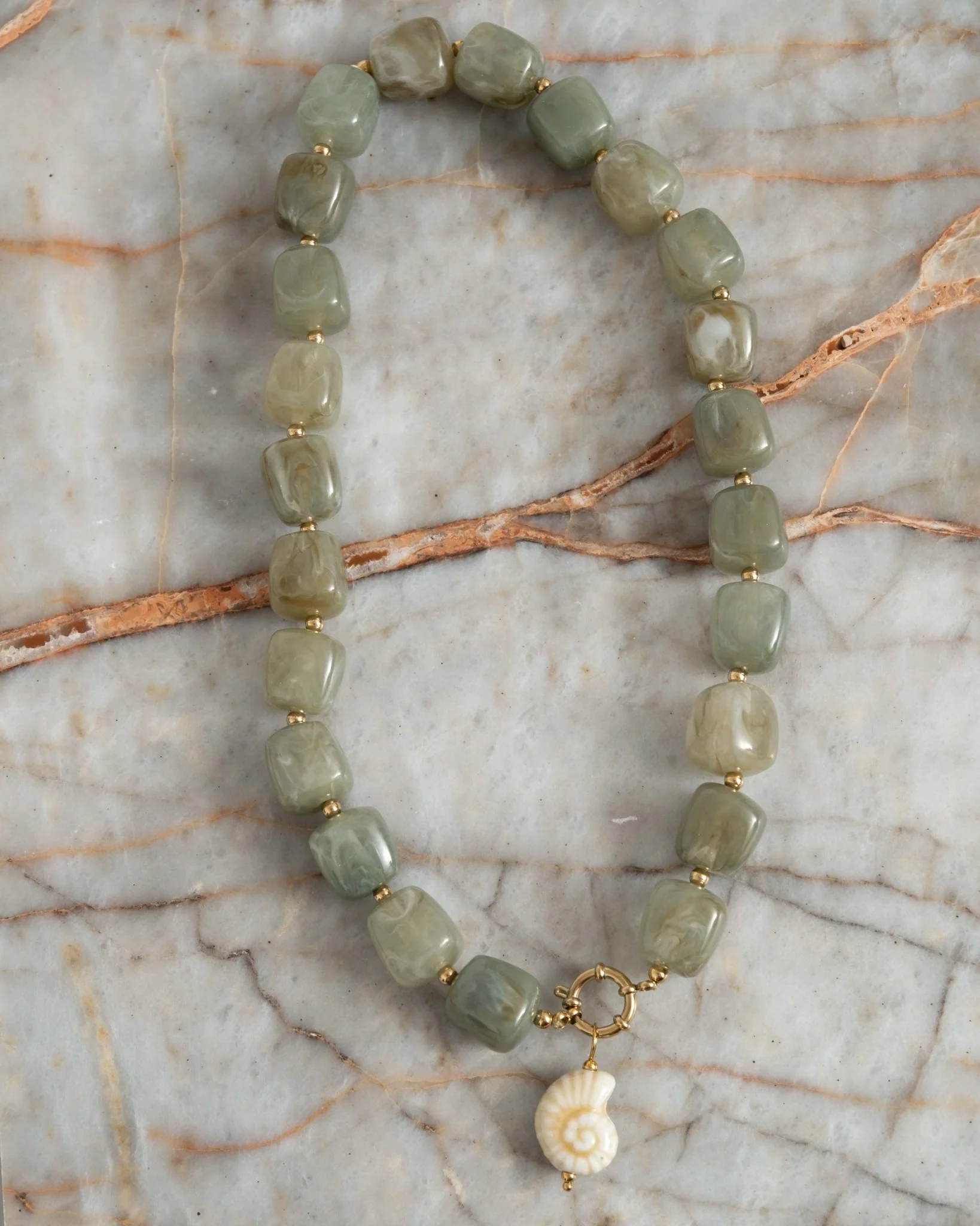 TILTIL Ketting Bead Shell Groen - Image 4