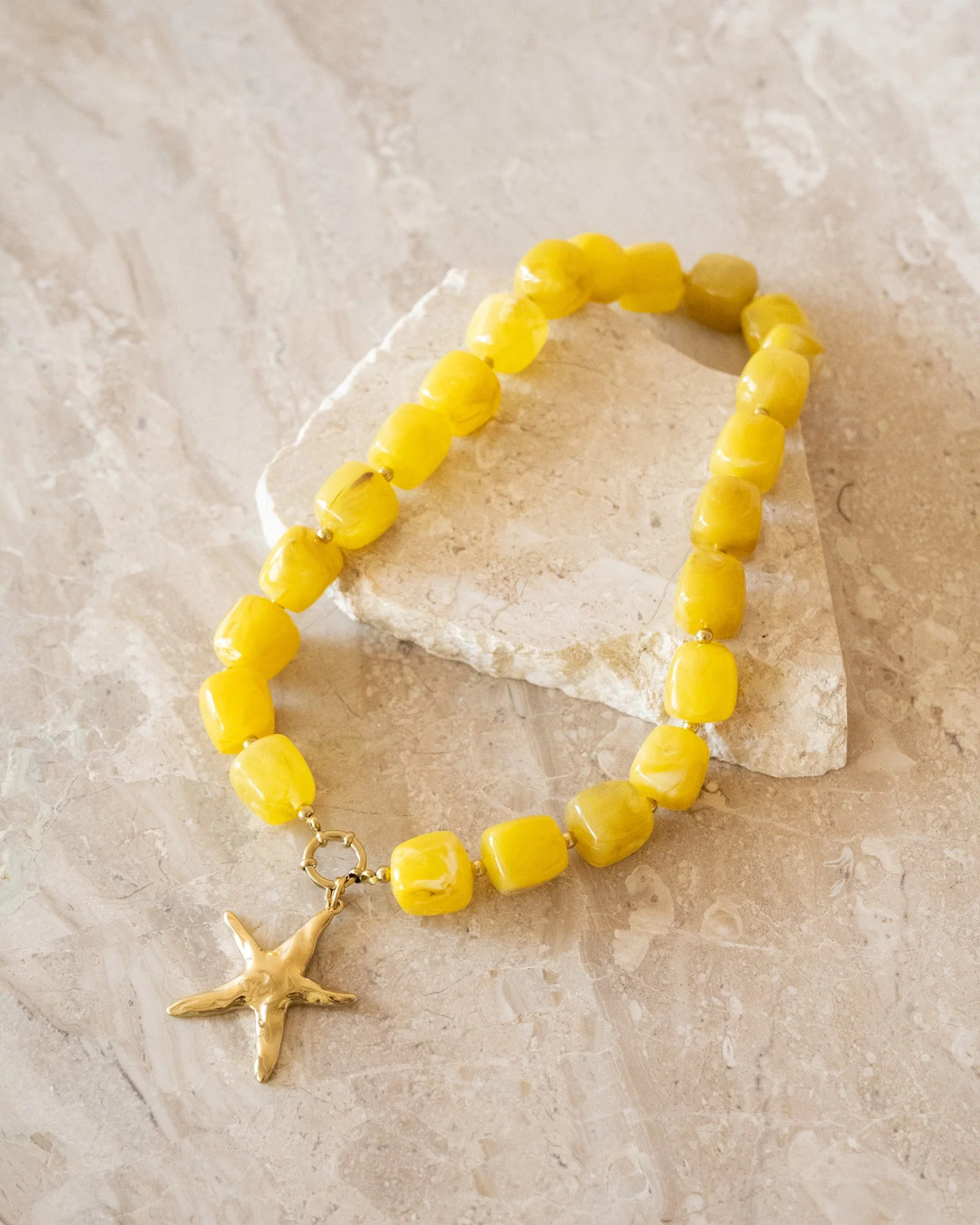 TILTIL Ketting Bead Star Geel - Image 2