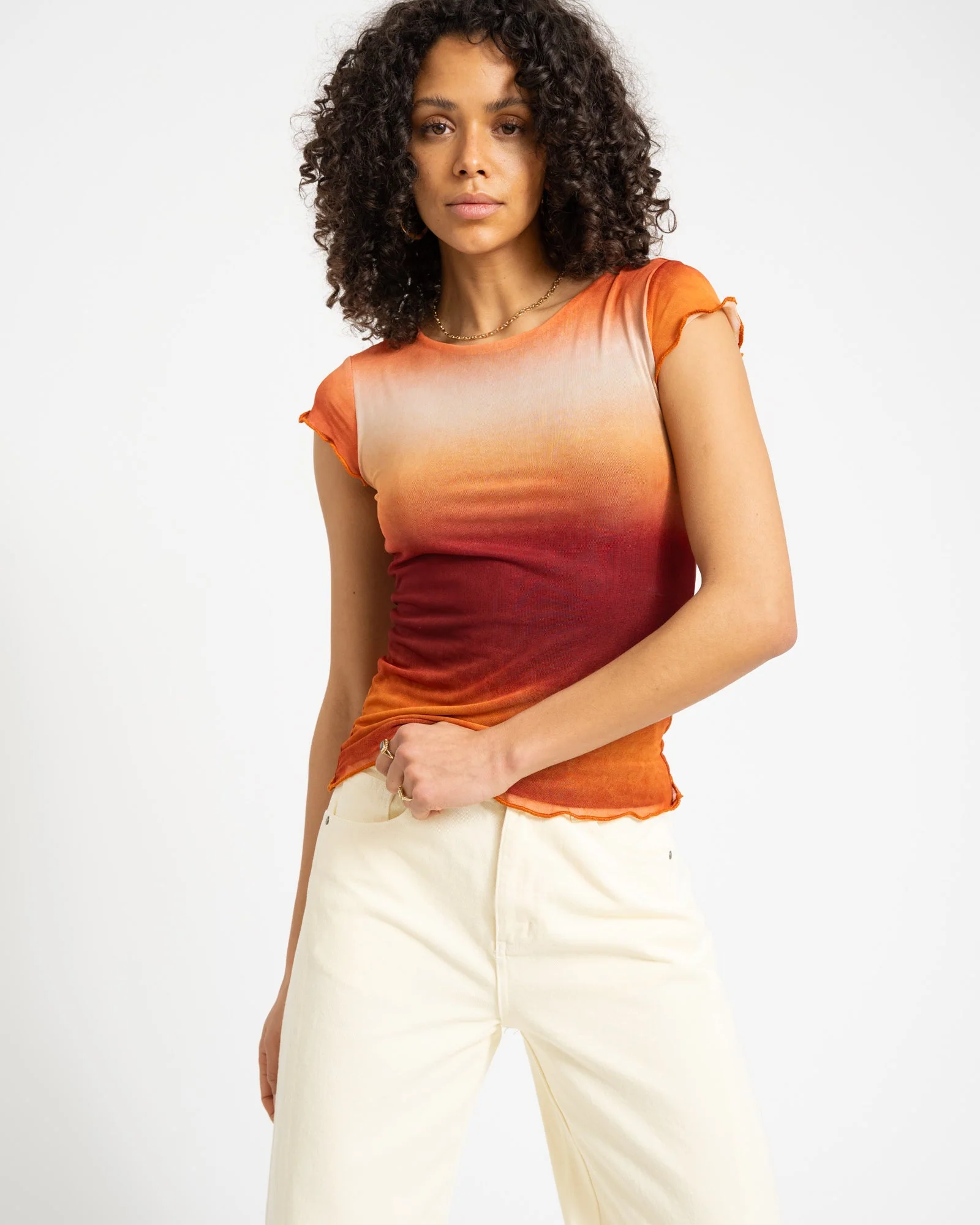 TILTIL Noelle Shortsleeve Orange - Image 3