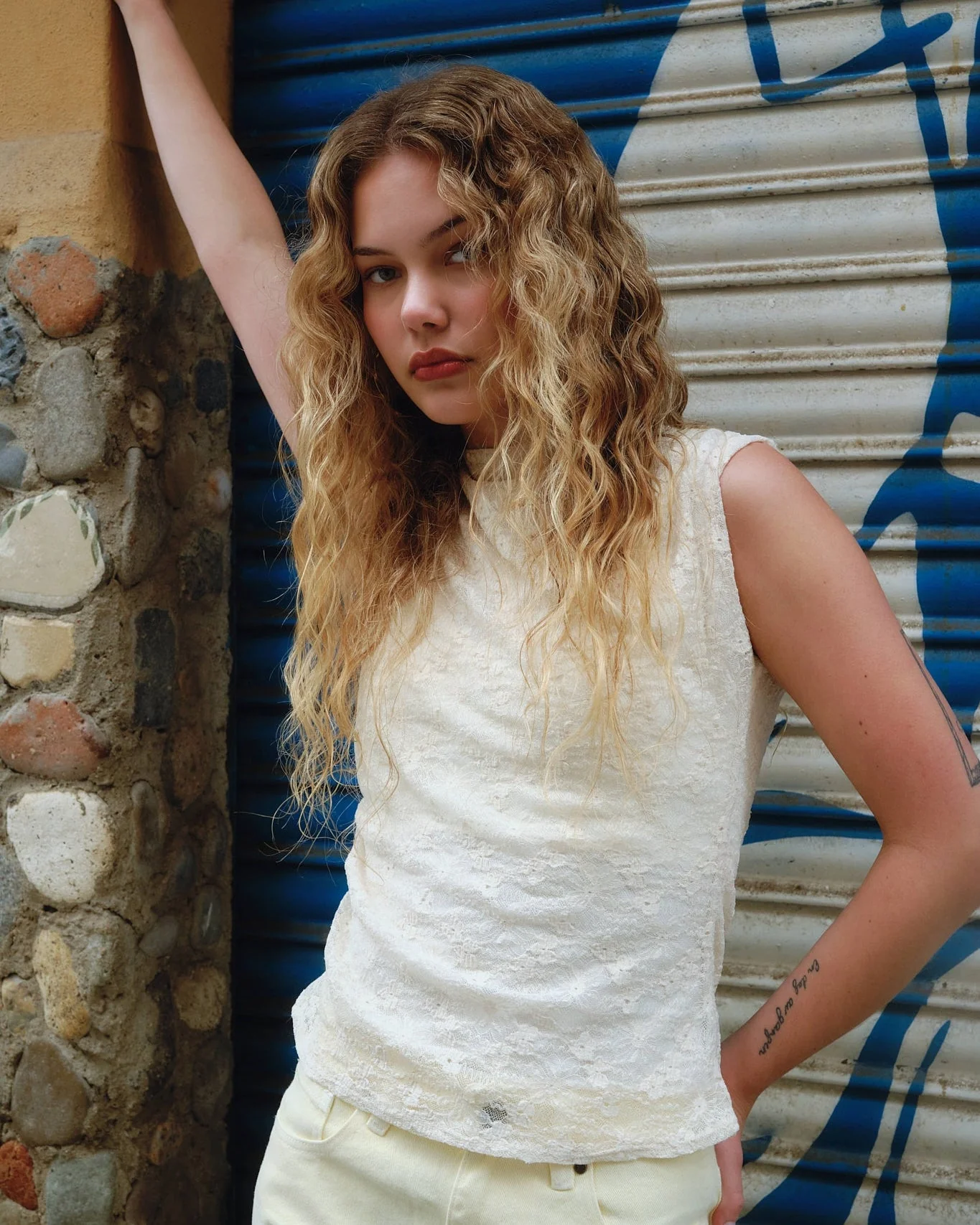 TILTIL Rody Lace top White