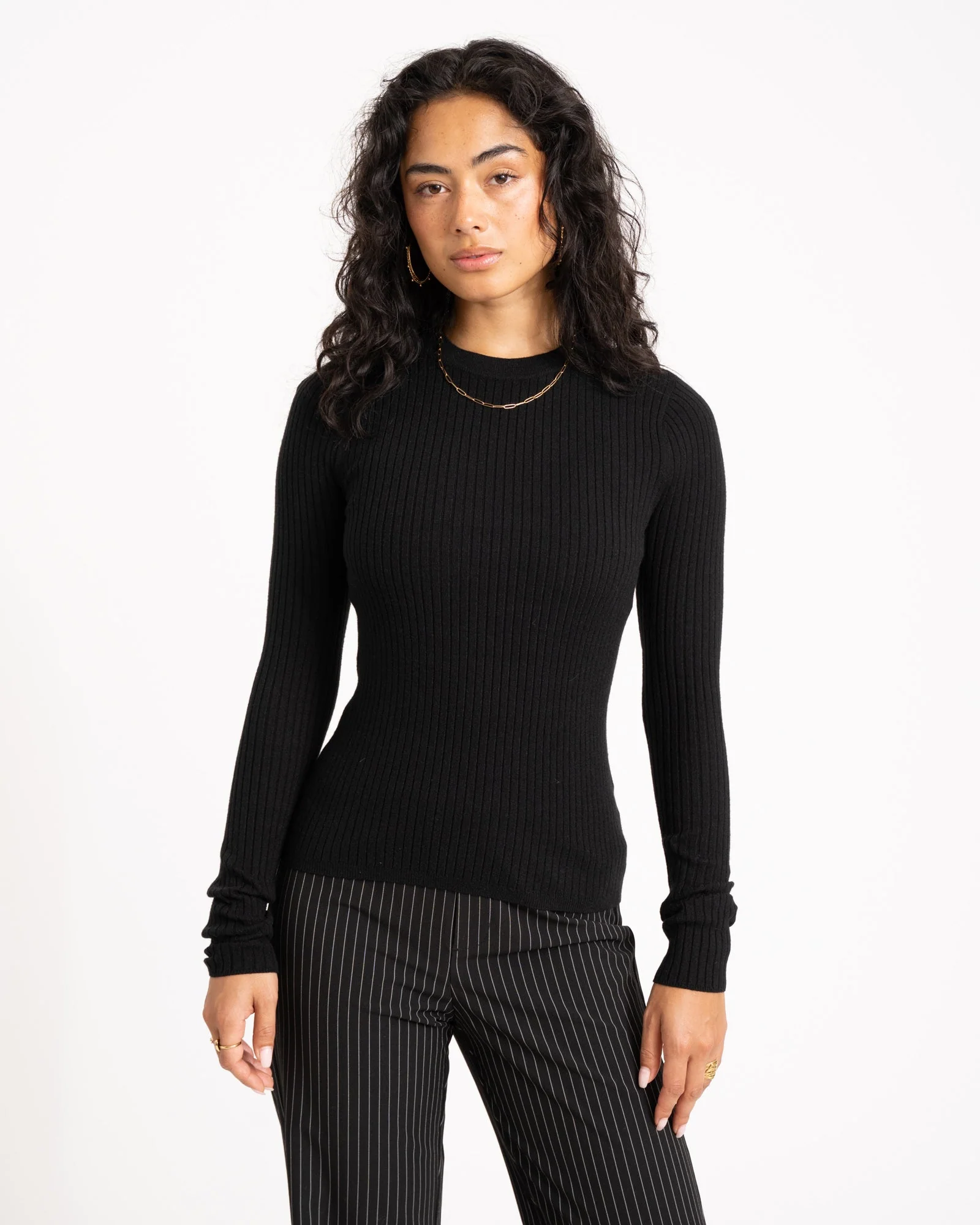 TILTIL Roelie Rib Knit Black - Image 3