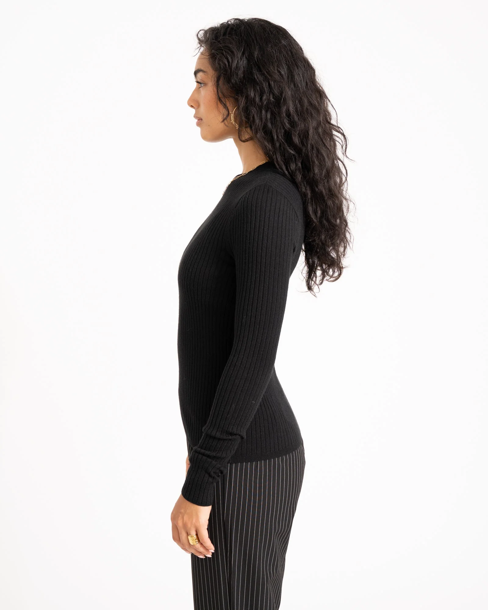 TILTIL Roelie Rib Knit Black - Image 4