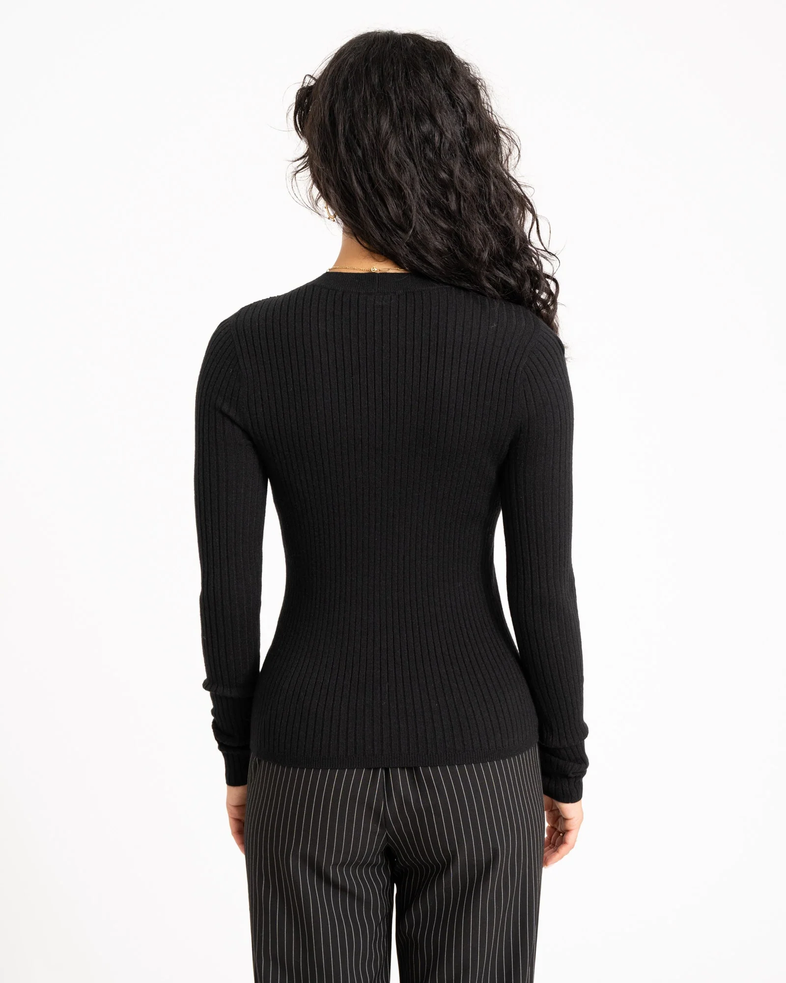 TILTIL Roelie Rib Knit Black - Image 5