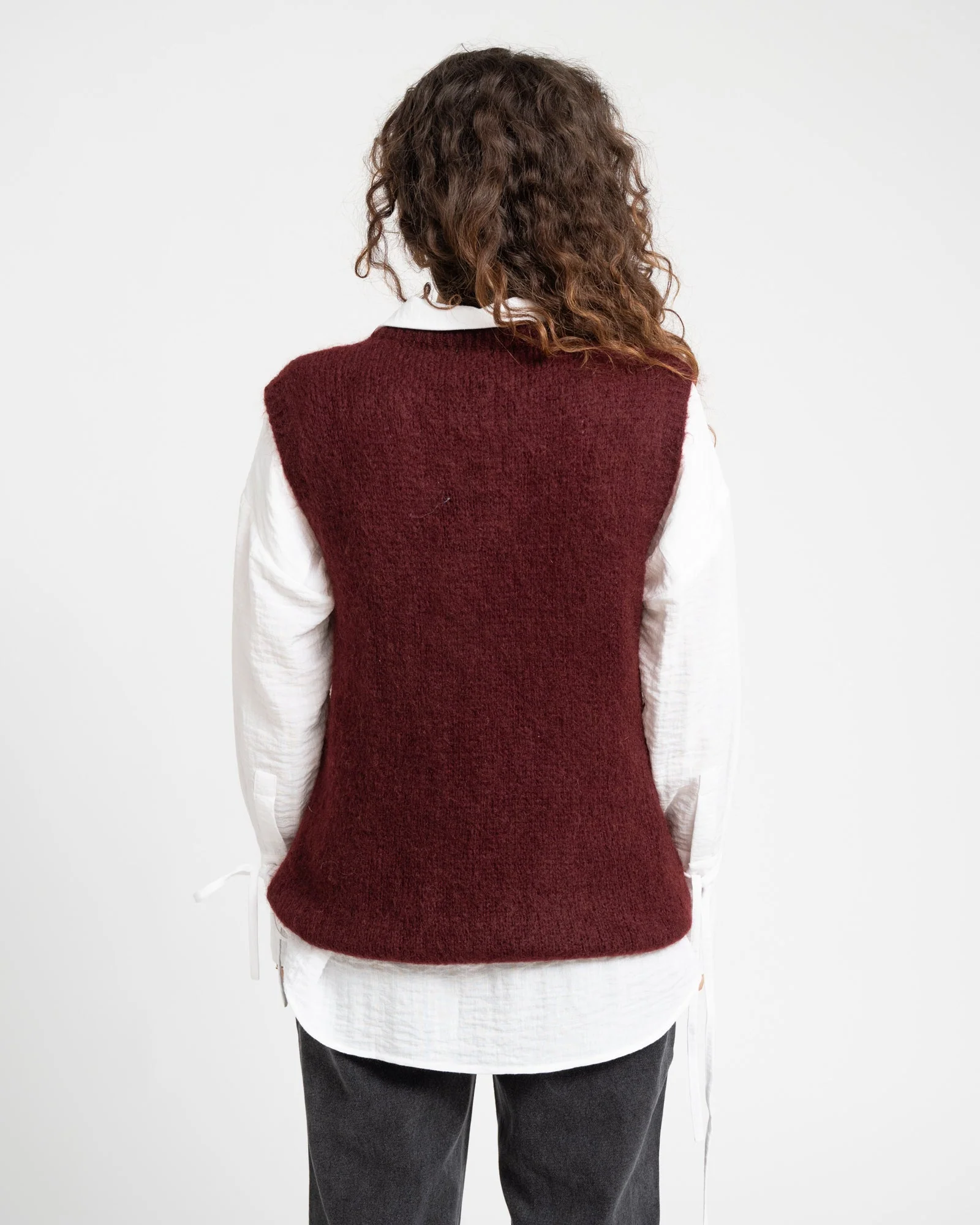 TILTIL Sabine Spencer Knit Bordeaux One Size - Image 6