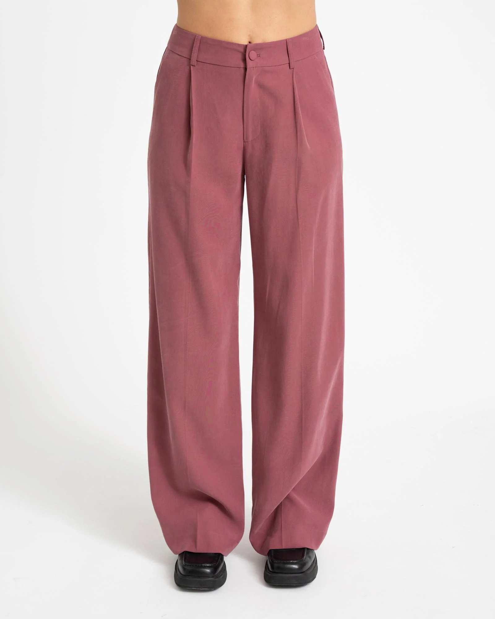 TILTIL Sanne Rayon Pantalon Aubergine - Image 5