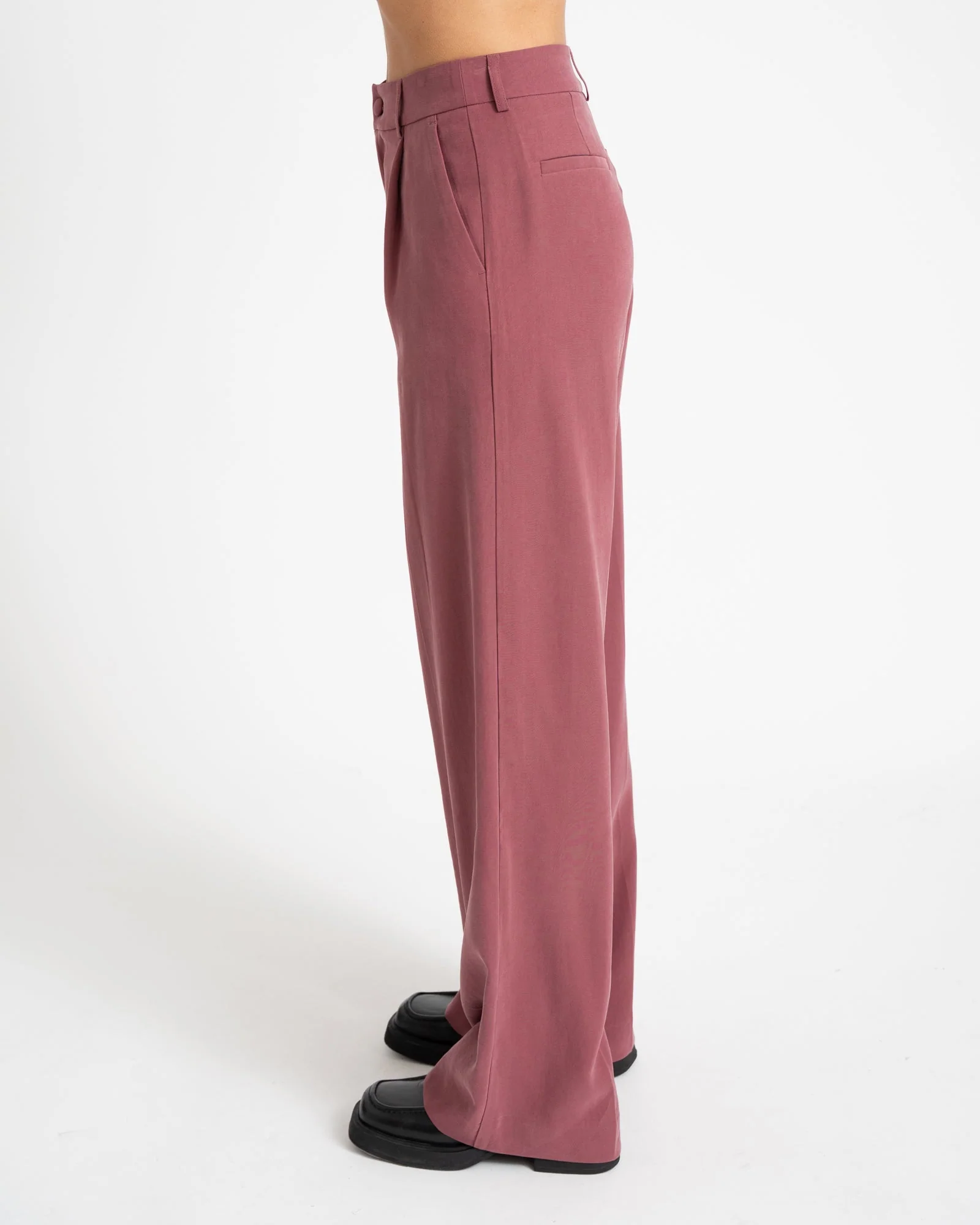 TILTIL Sanne Rayon Pantalon Aubergine - Image 6