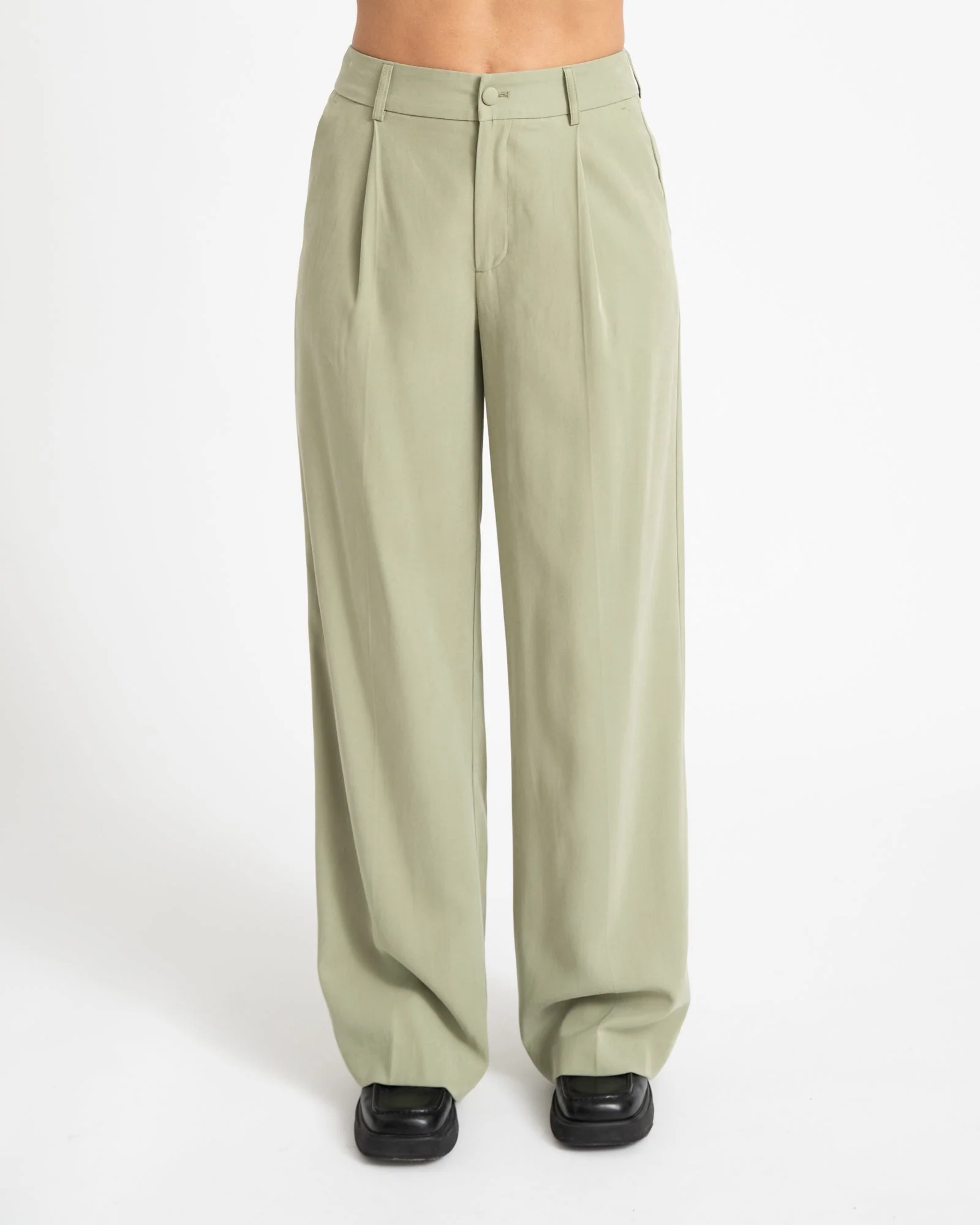 TILTIL Sanne Rayon Pantalon Sage - Image 5