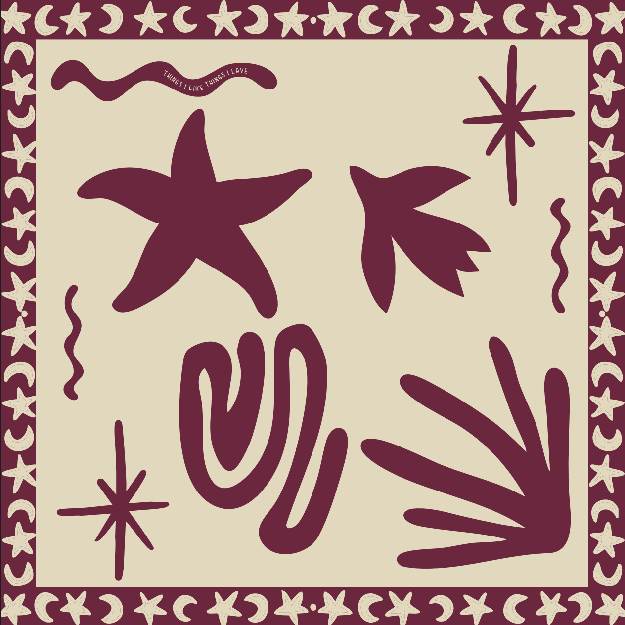 TILTIL Satin Sjaal Luna Bordeaux - Image 6